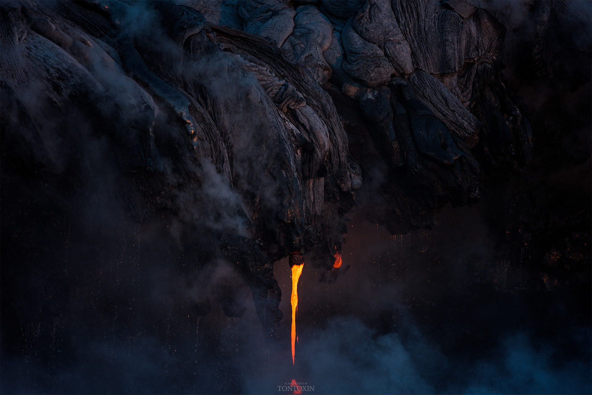Blazing vomit