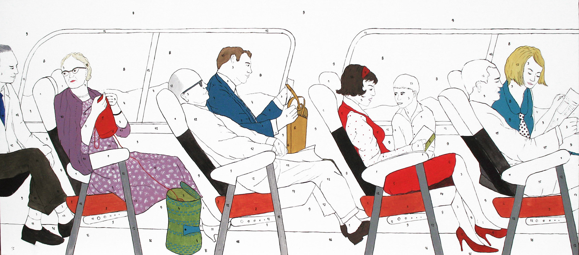 Autobus, 195x85cm