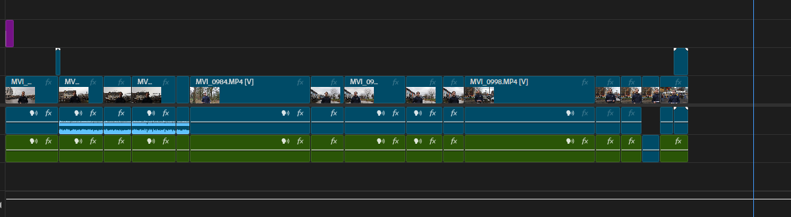 Screenshot van montage in Premiere Pro/After Effects