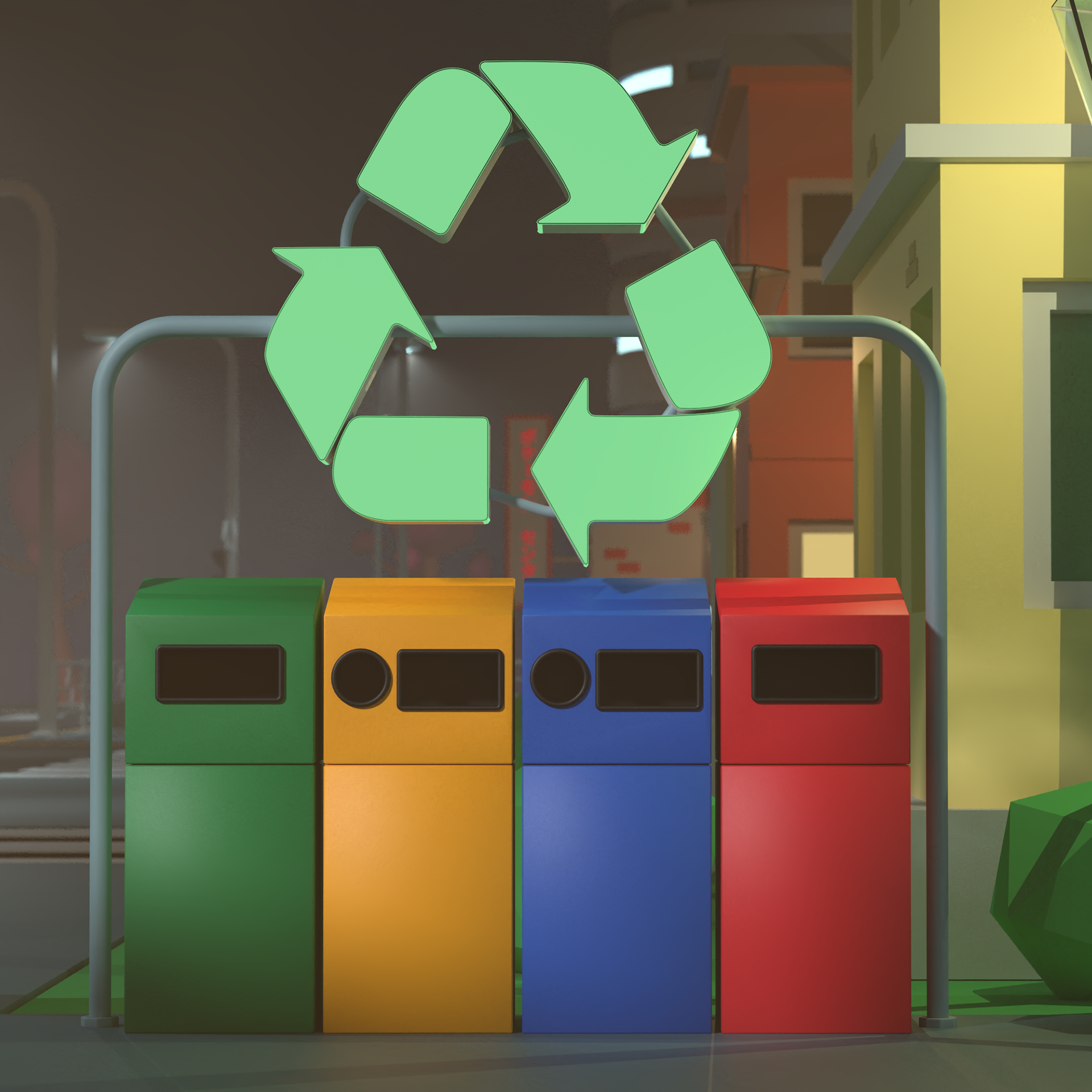 A recycling point