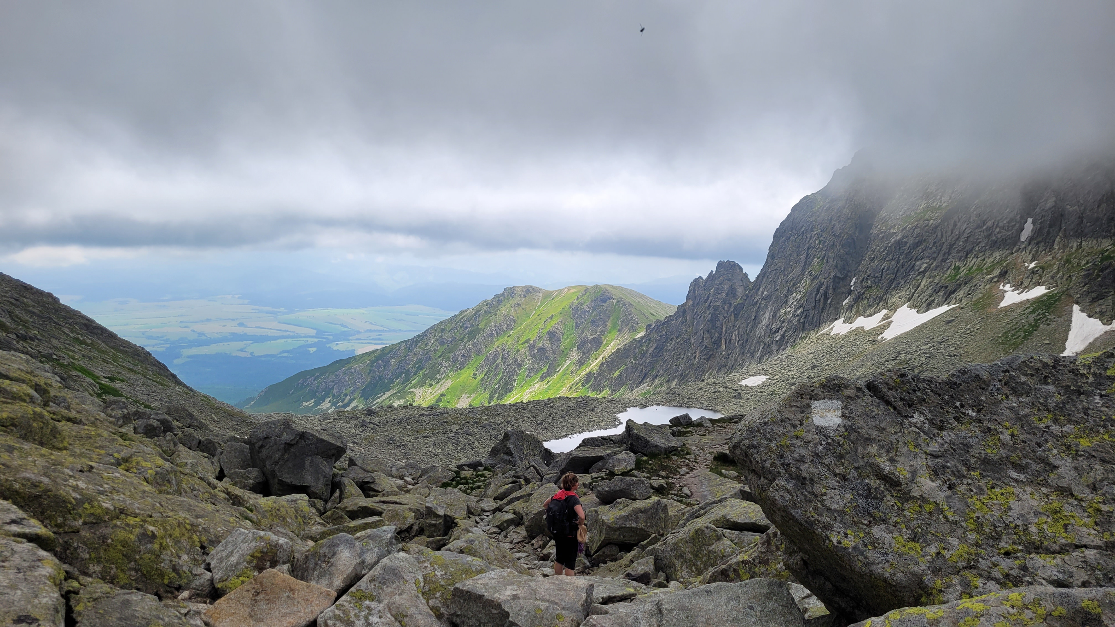 A view of the Furkotska Valley on our way to Bystre sedlo in The High Tatras, Slovakia, June 2024