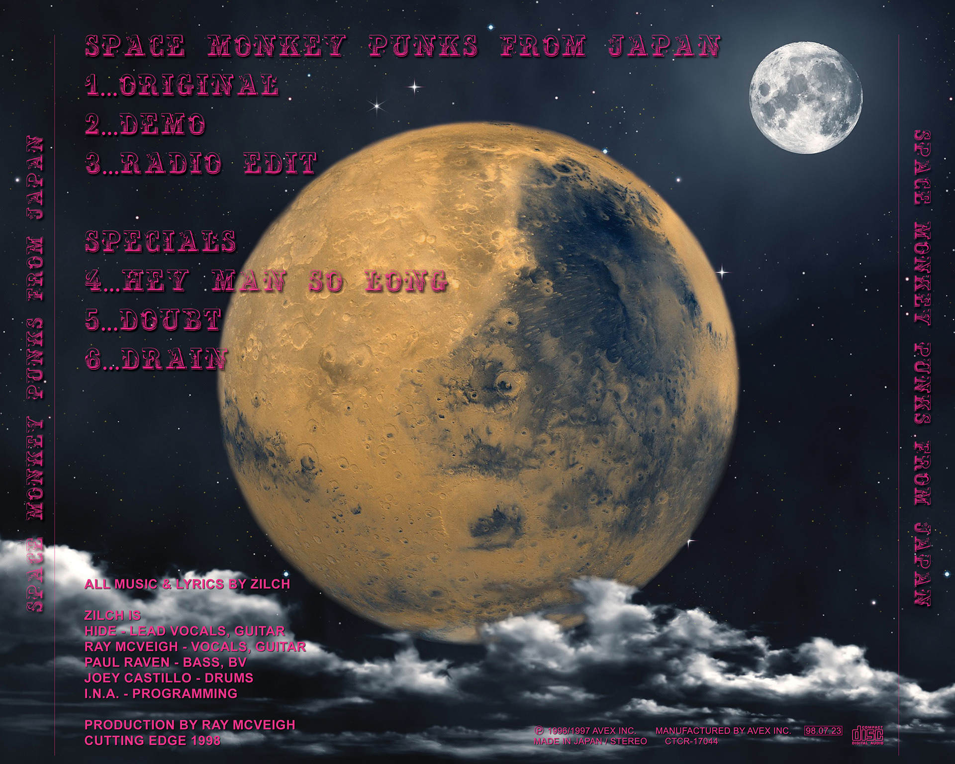 Since the colours were clashing, I changed the the colours of Mars to fit the type