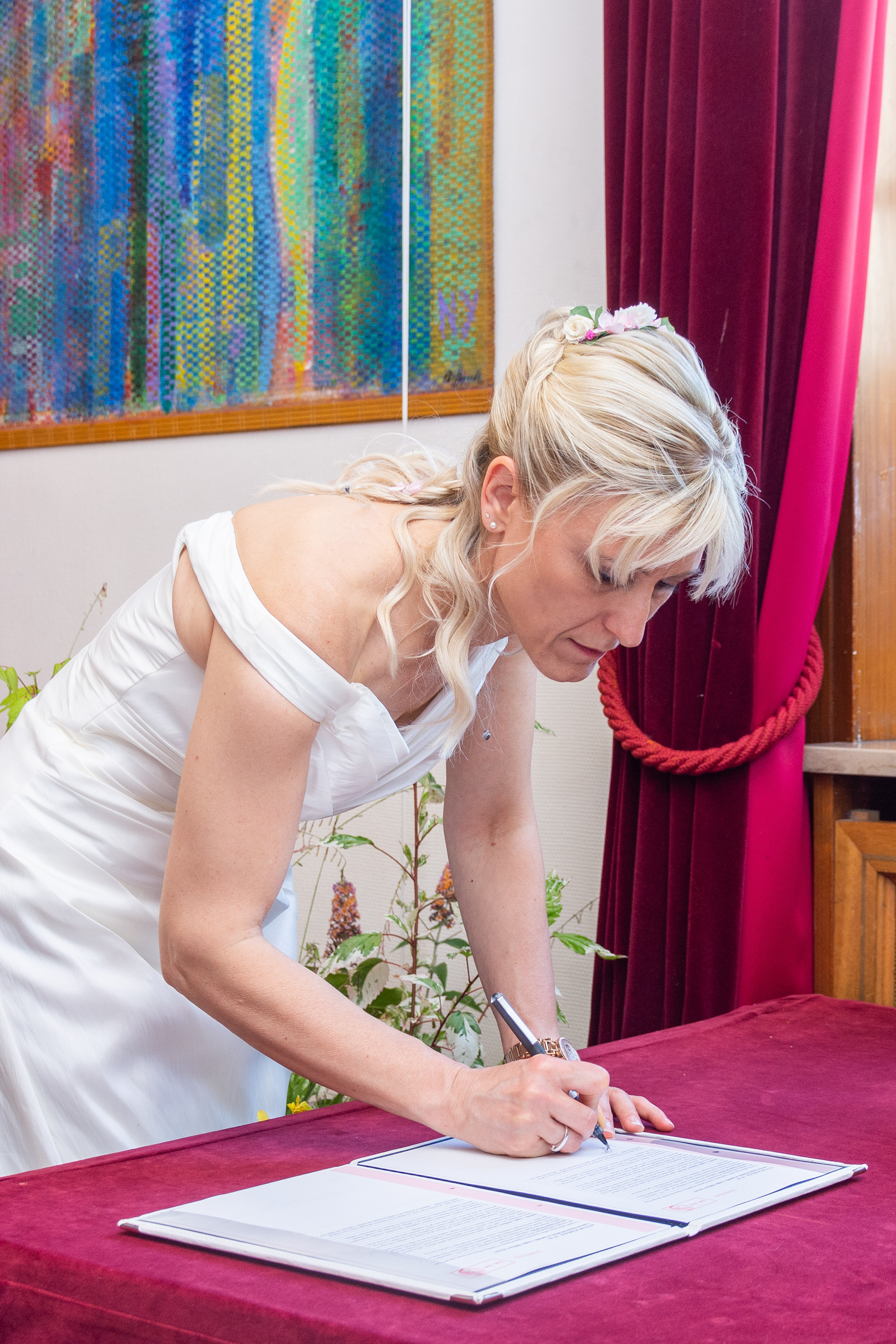 Isabelle & Laurent, Mairie de Châtillon ©Camille Guillerm