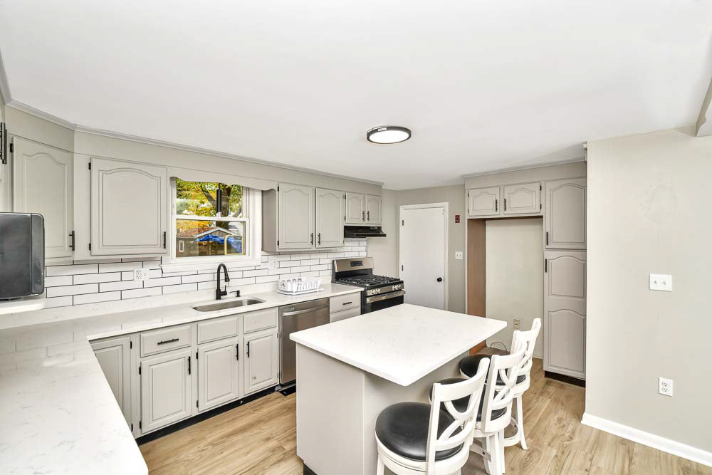 Sterling Lundy Boston Trust Realty Group 508-326-3704 OPEN HOUSE CANCELLED. SELLER SAID SELL SELL SELL !!!! PRICE REDUCTION. 369K Finally a place to call home. Beautifully renovated ranch to your liking ...and ...and ITS UNDER 400,000.00 !!! This is the perfect starter home,downsizing or if you are simply looking for easy living. Over-sized fenced yard with a shed to watch the kids play or enjoy time with family and friends. With a new roof there is nothing to do but move in. The home offers 2 generous sized bedrooms and a master bedroom that has walk-in closet. It doesn't stop there .... Step inside the natural sun light open kitchen / dining floor plan with stainless steel appliances, quartz counter-tops which is also featured in the bathroom.Home is conveniently located near shopping, schools, major routes, and the commuter rail. Don't delay and miss out !!!