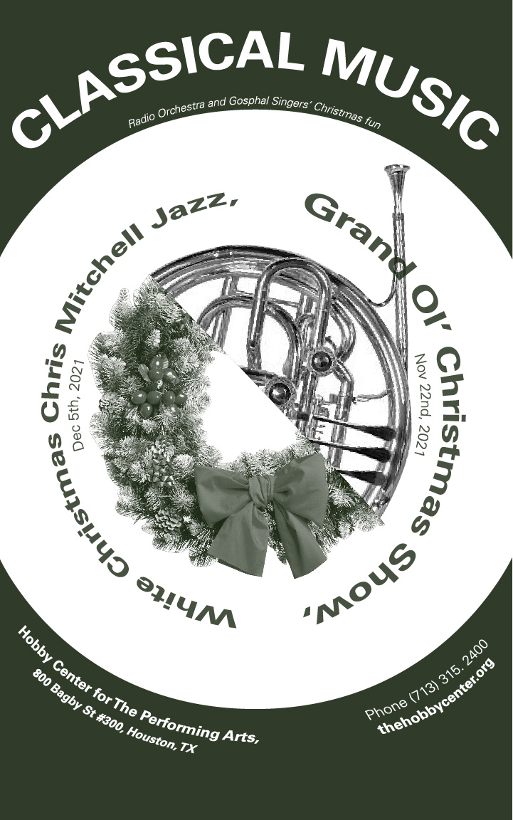 Christmas Concert Posters Wreath