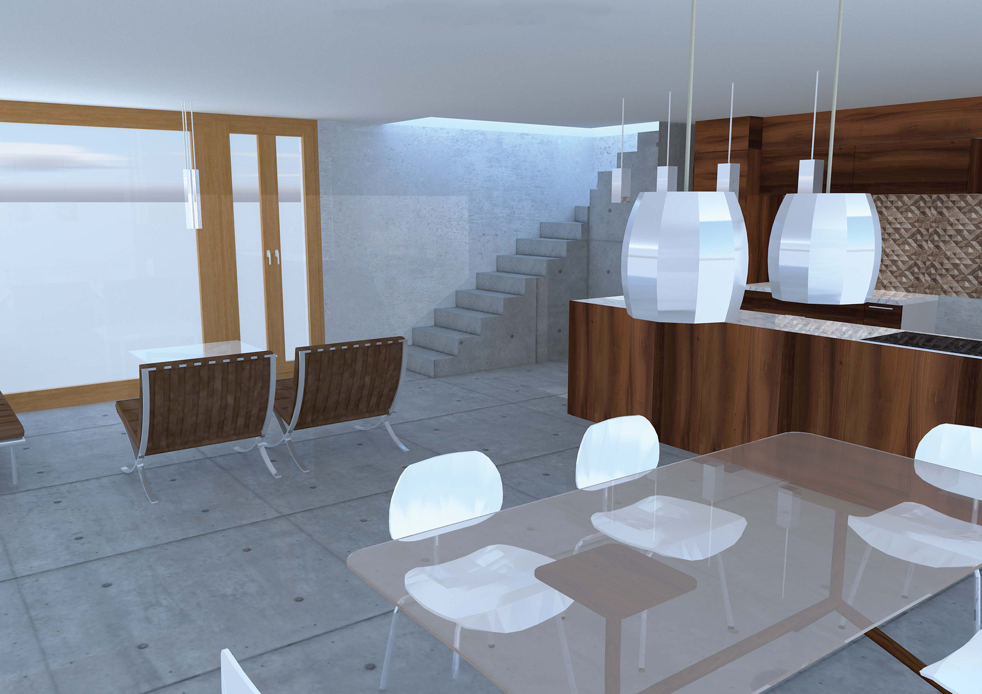 Minimalist lines, natural warmth: a contemporary home where function meets elegance.