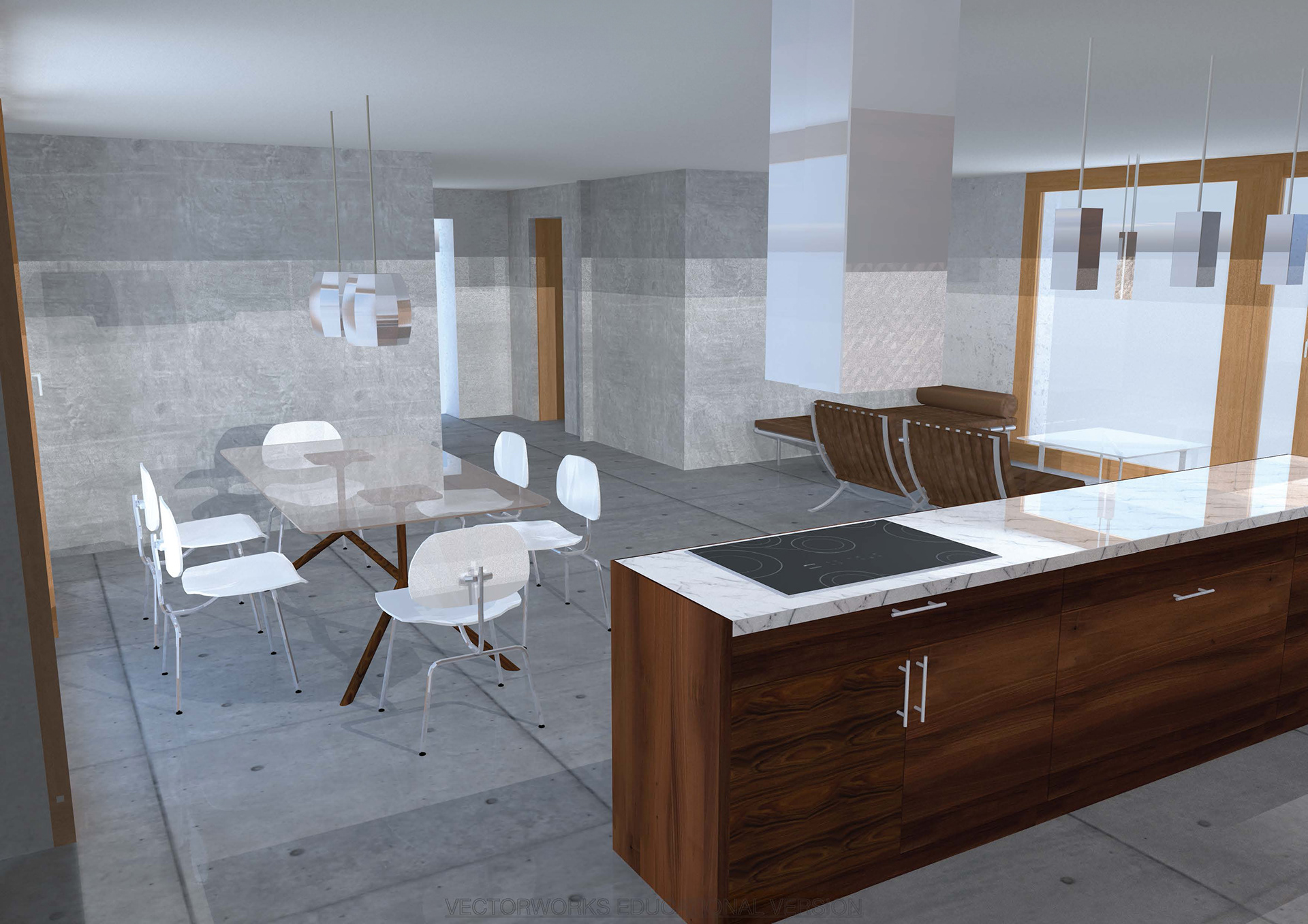 Minimalist lines, natural warmth: a contemporary home where function meets elegance.