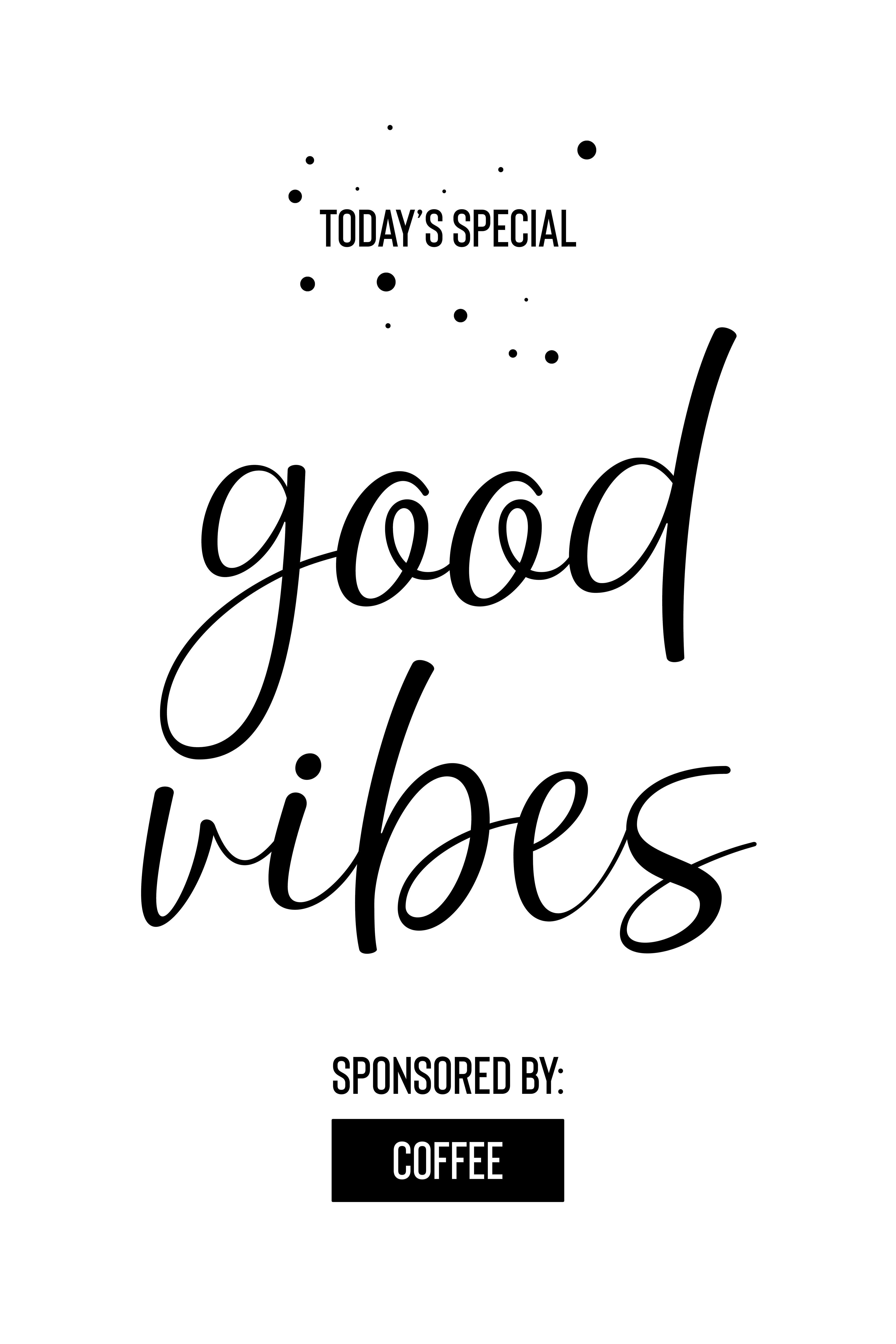 MT029_Today’s Agenda GOOD VIBES Sponsored by Coffee