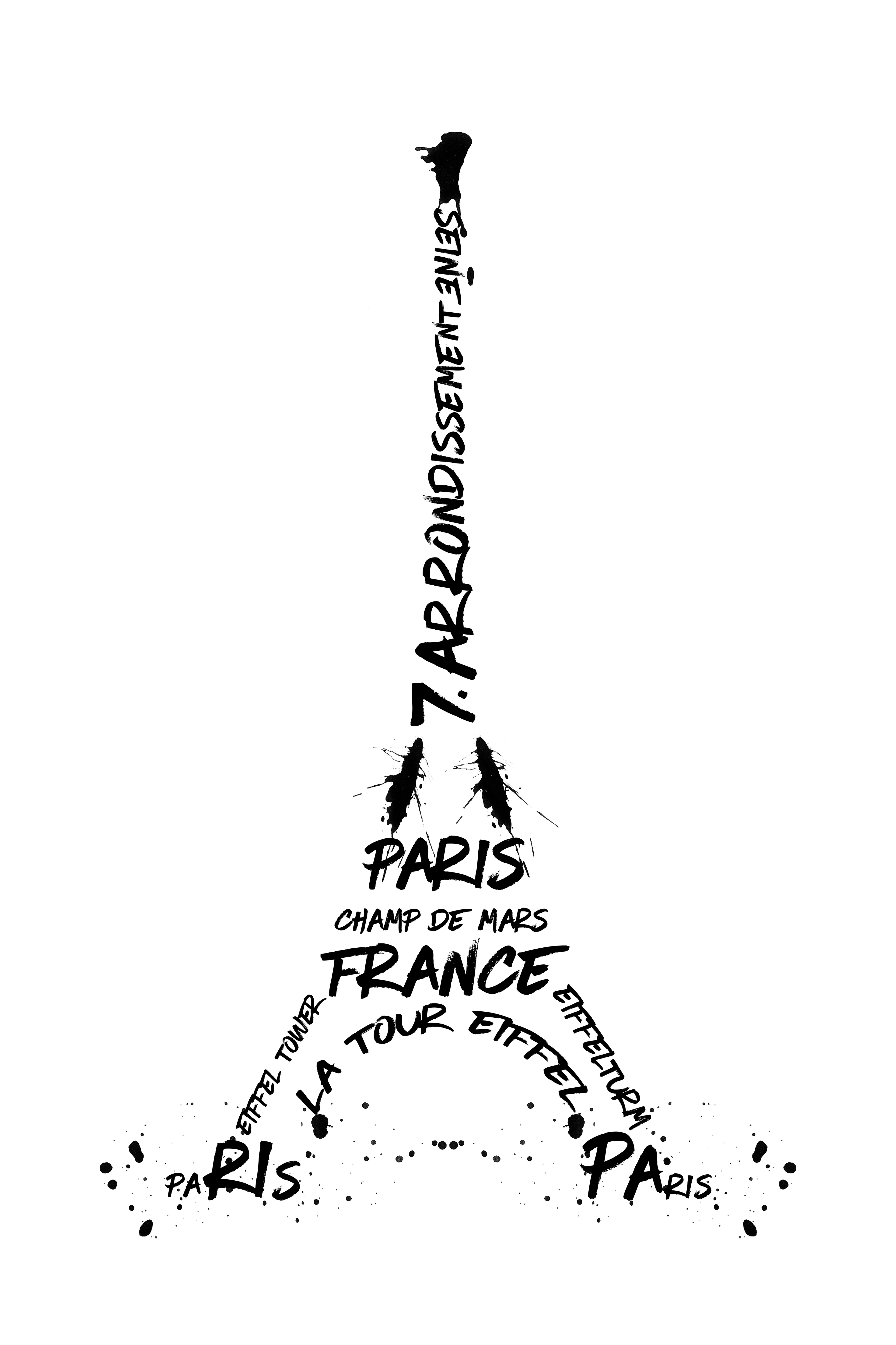 MT028_Digital Art Eiffel Tower