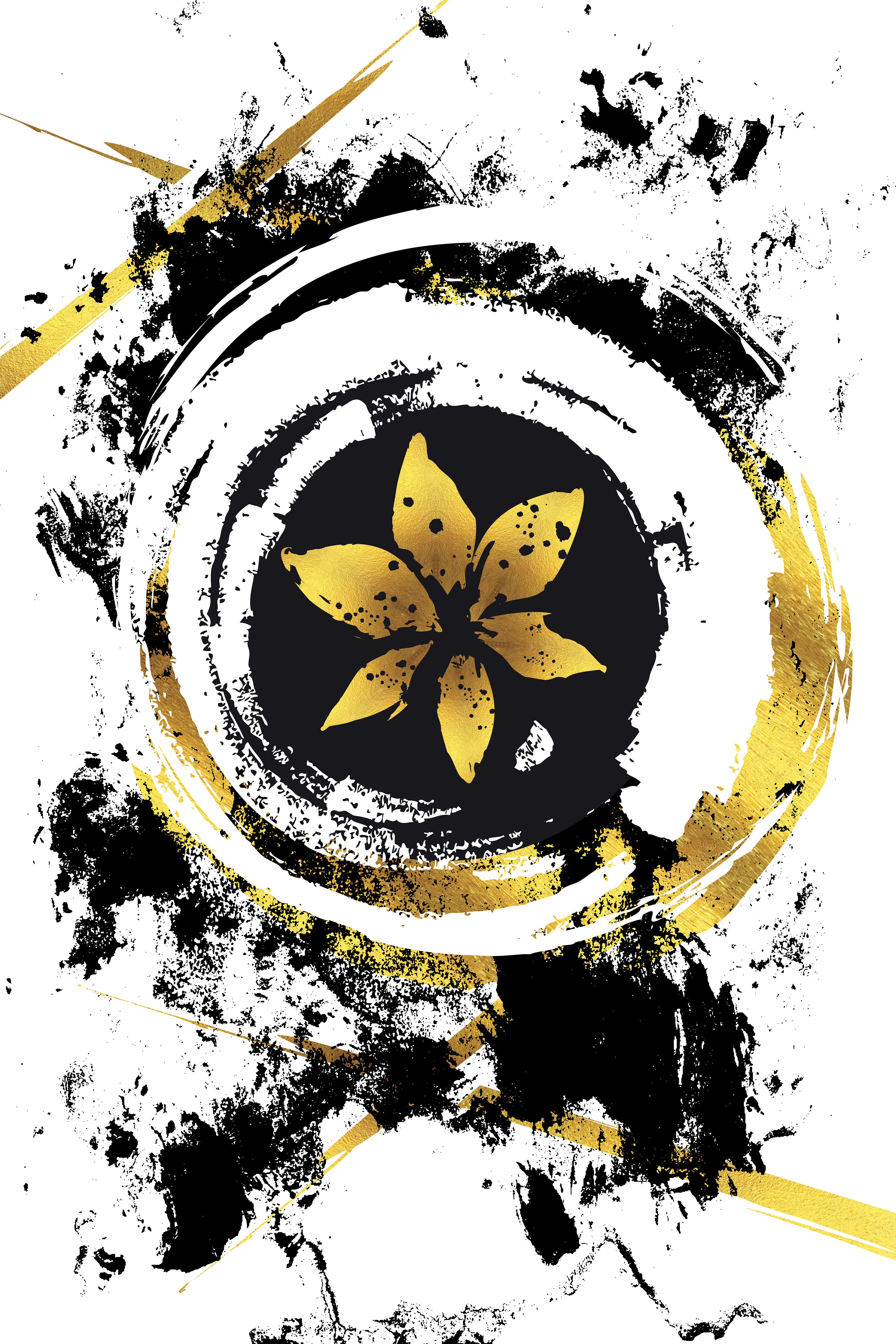 GA011_Abstract Painting No. 39 | gold