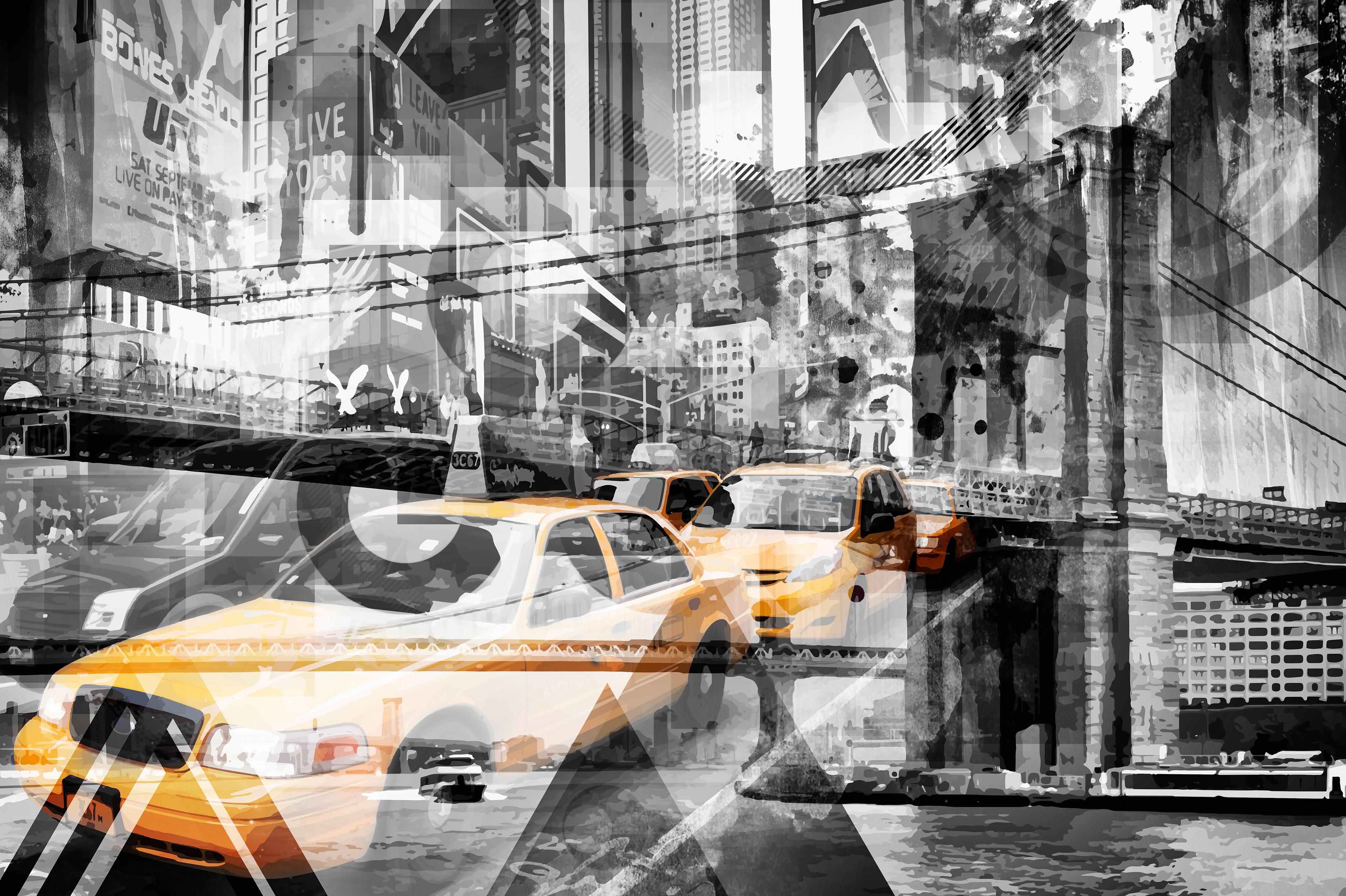 UA014_New York City | Geometric Mix No. 9 colorkey