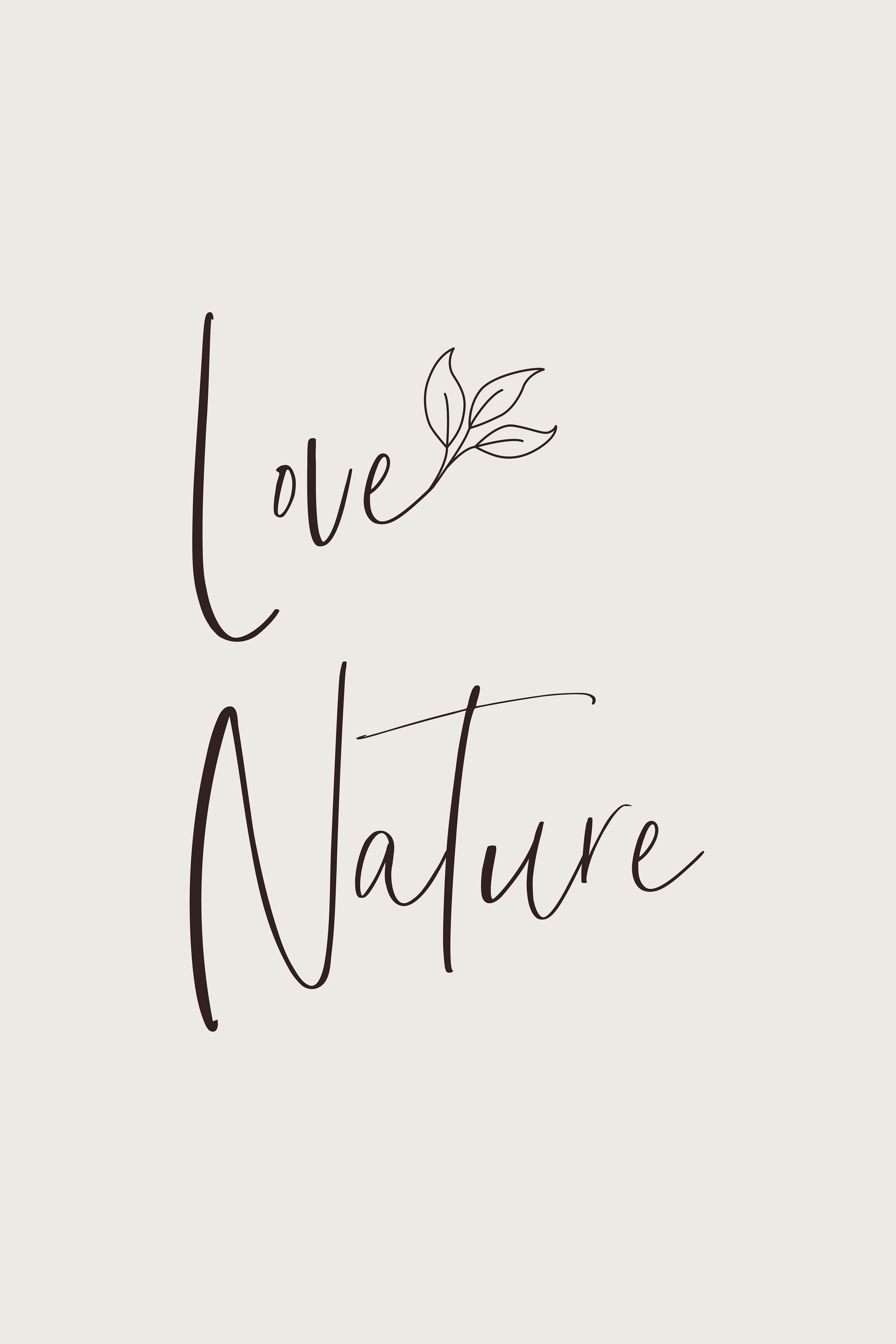 ED011_Love nature - minimalist