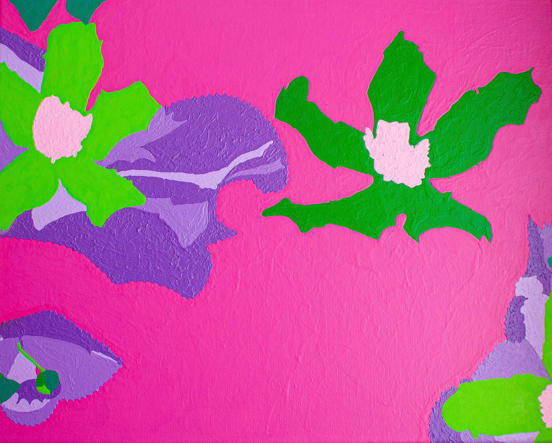 Untitled II, 2019; 50x40 cm Acrylic and oil on canvas