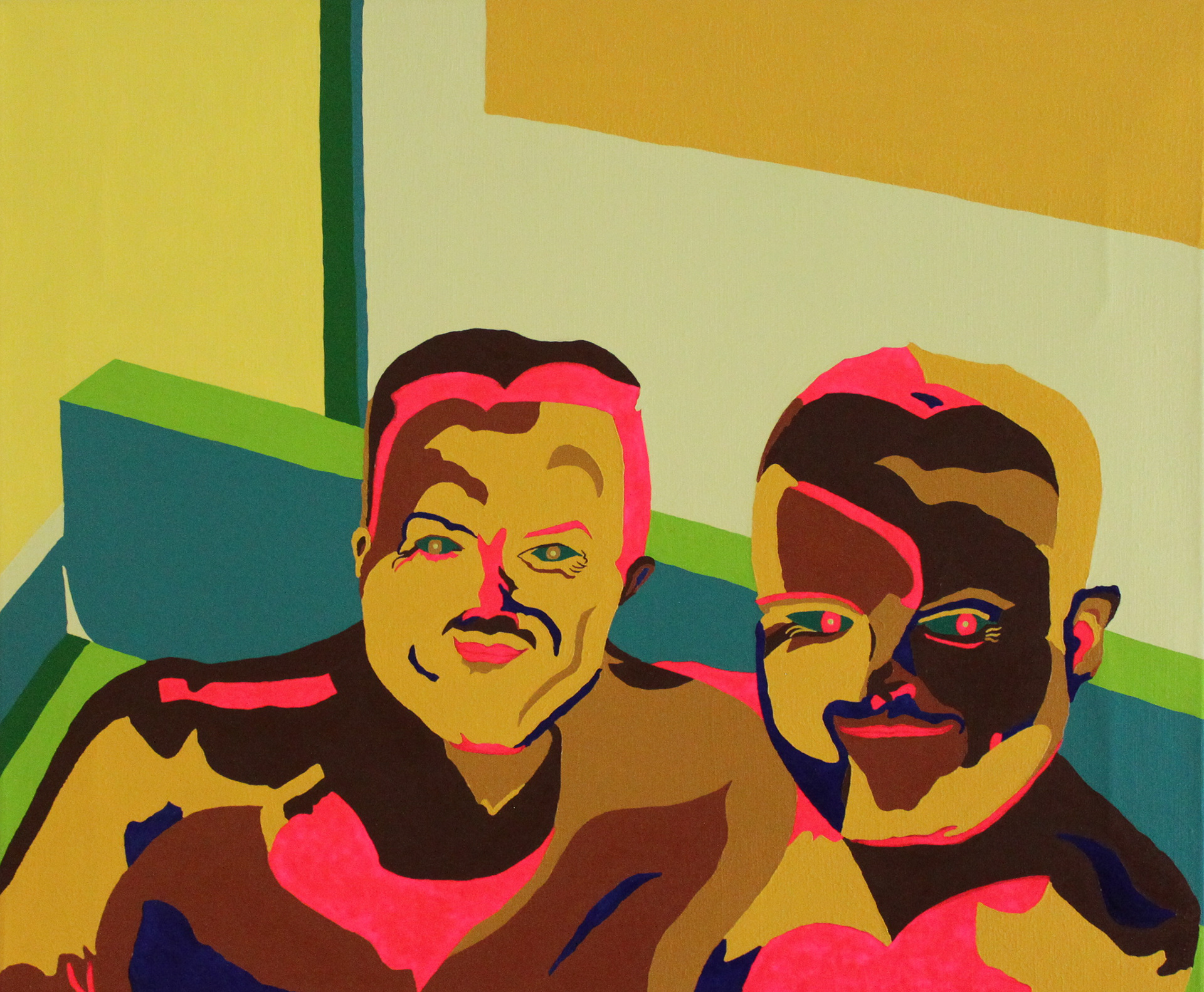 Profile V, 2020, Oil and acrylic on linen, 65 x 53,8