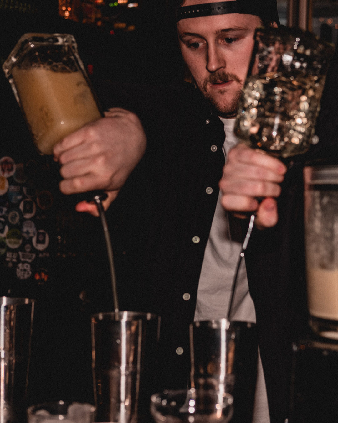 Alex Vowles at Monkey Shoulder Speed Competition
