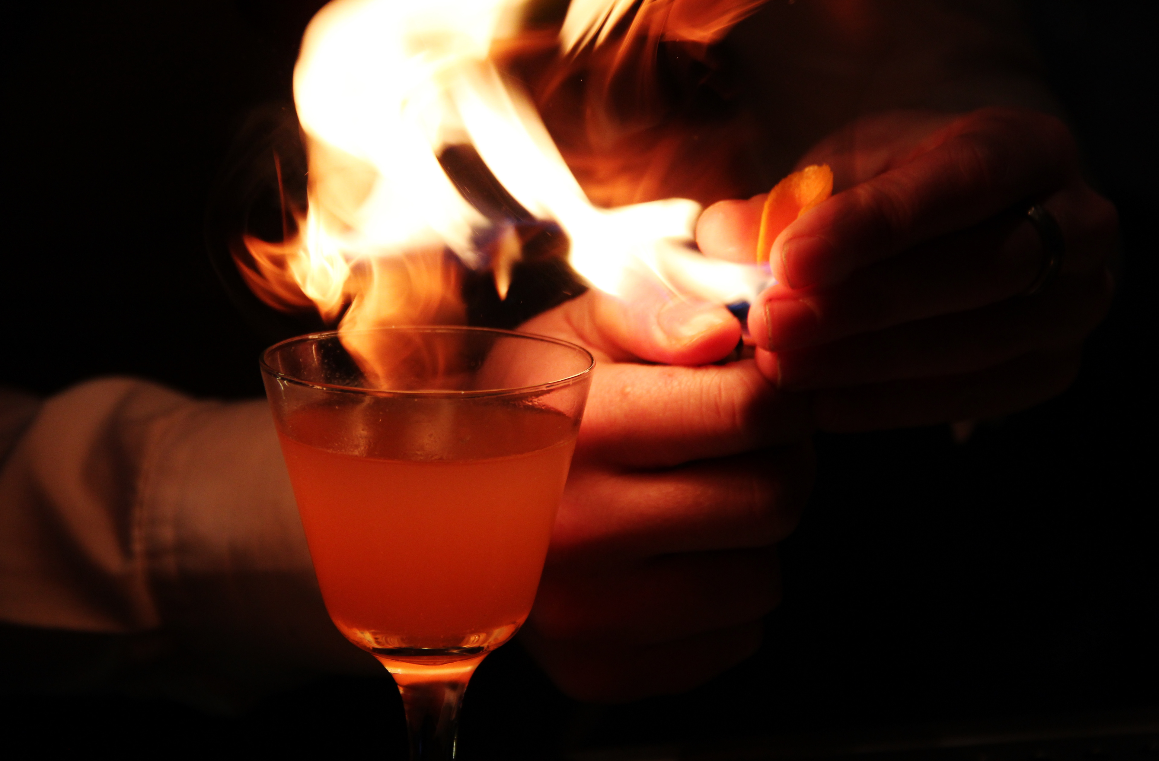 flamed orange zest at Tigerlily