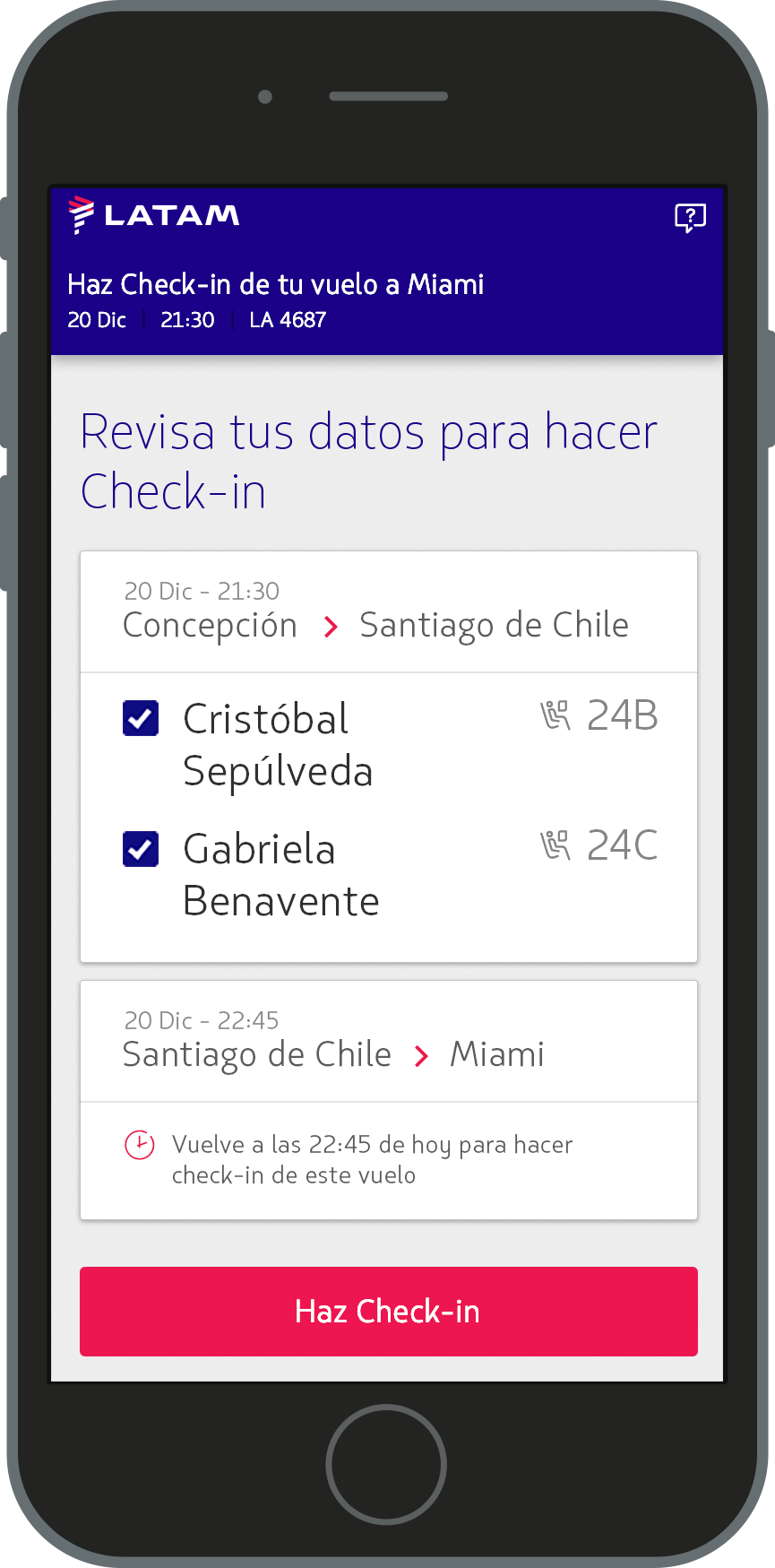 Passengers list