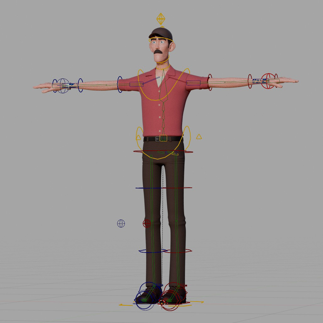 Crating the rig manualy in Blender with no add-ons