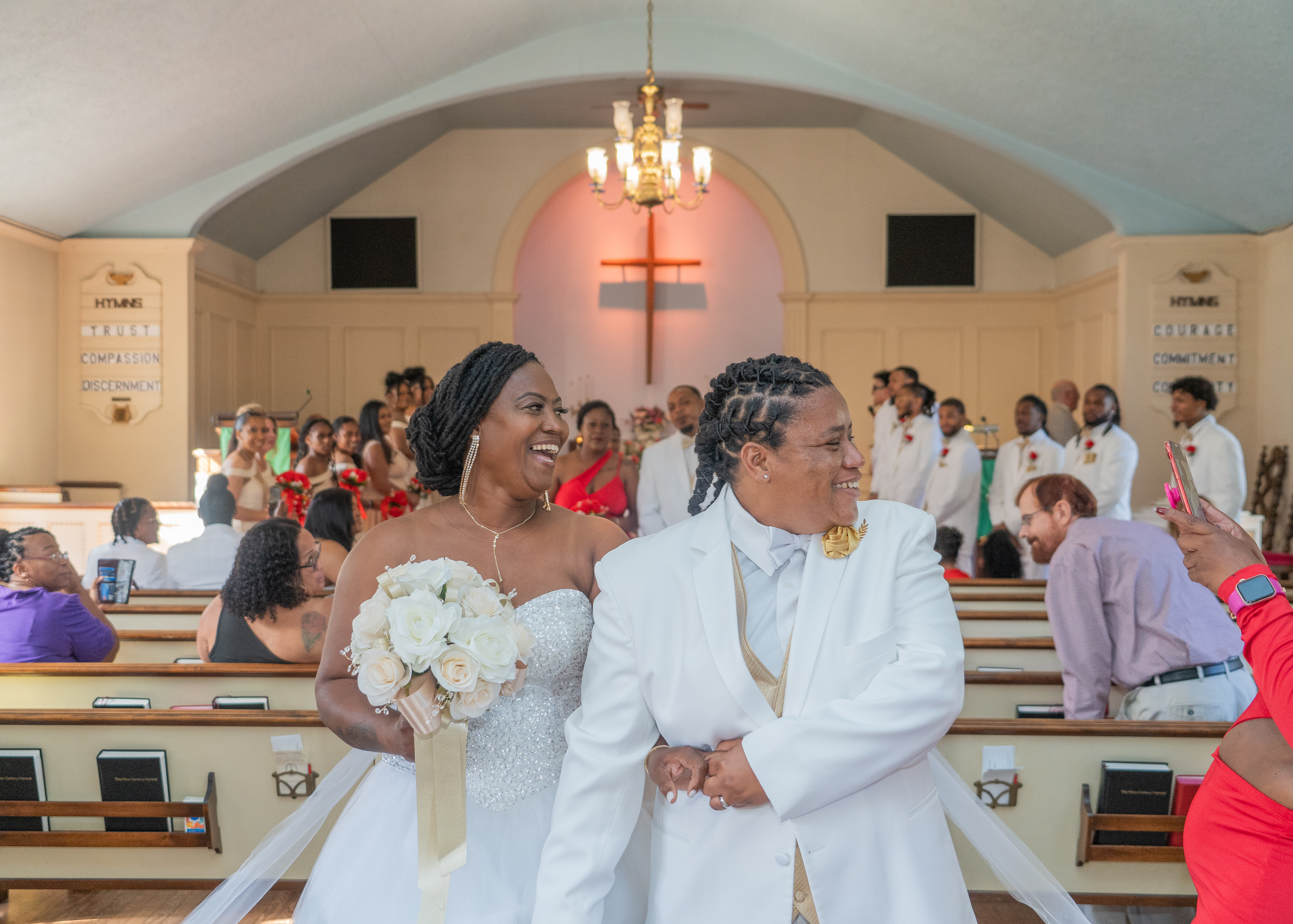 Bride and Groom exit Ceremony.