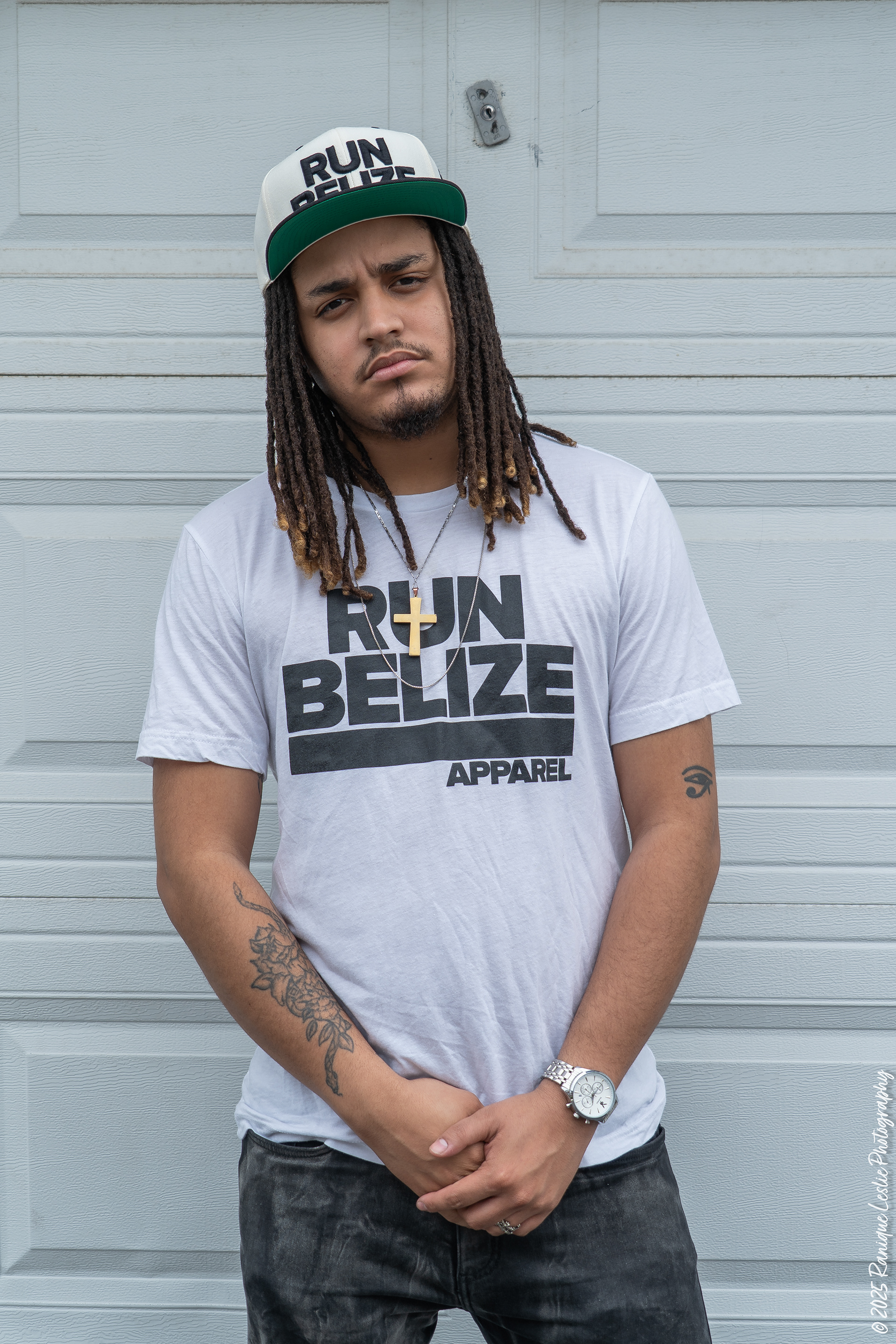 Trav x Run Belize Apparel - Run Belize Snapback Cap & Run Belize Apparel Classic Tee