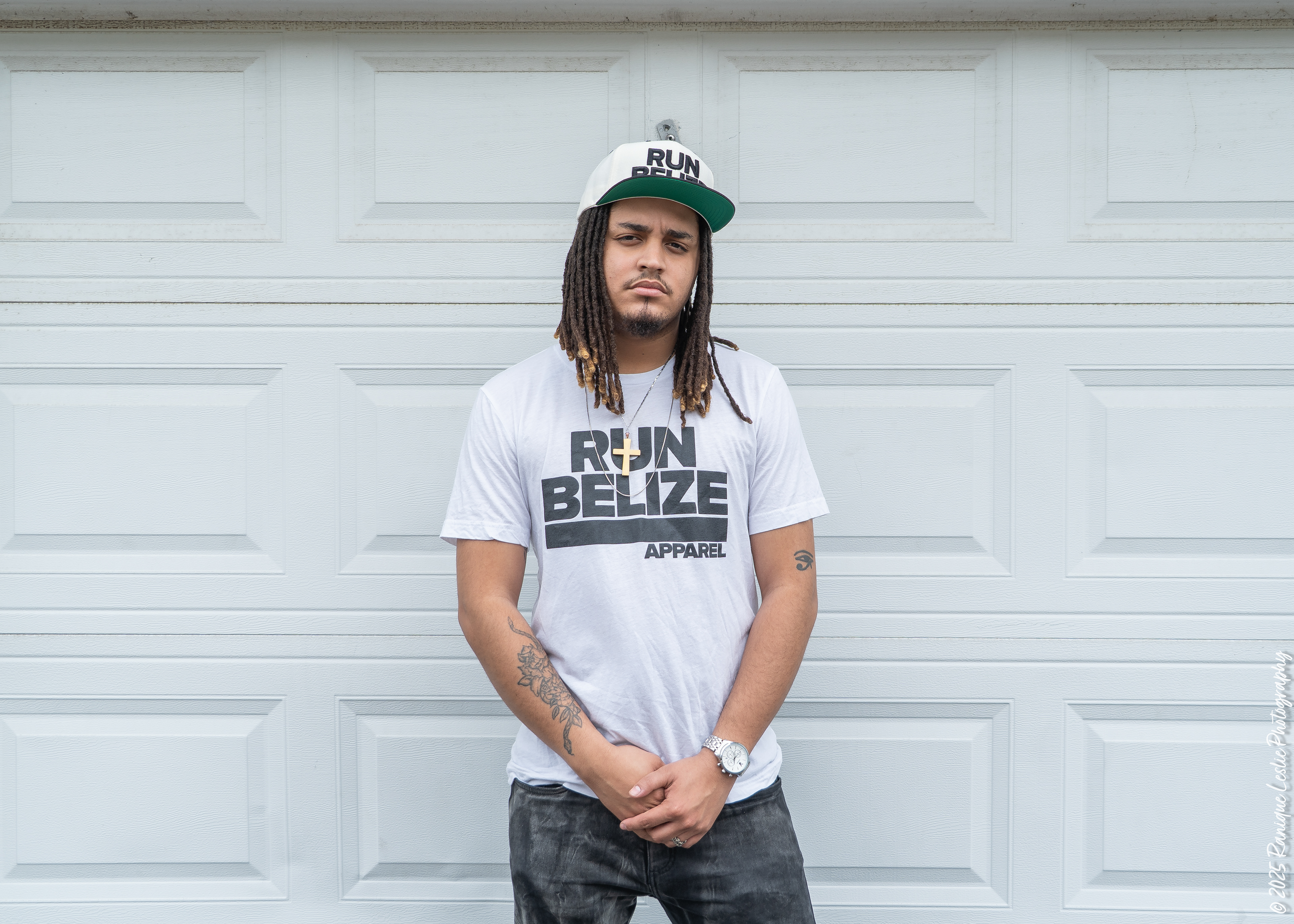 Trav x Run Belize Apparel - Run Belize Snapback Cap & Run Belize Apparel Classic Tee 2