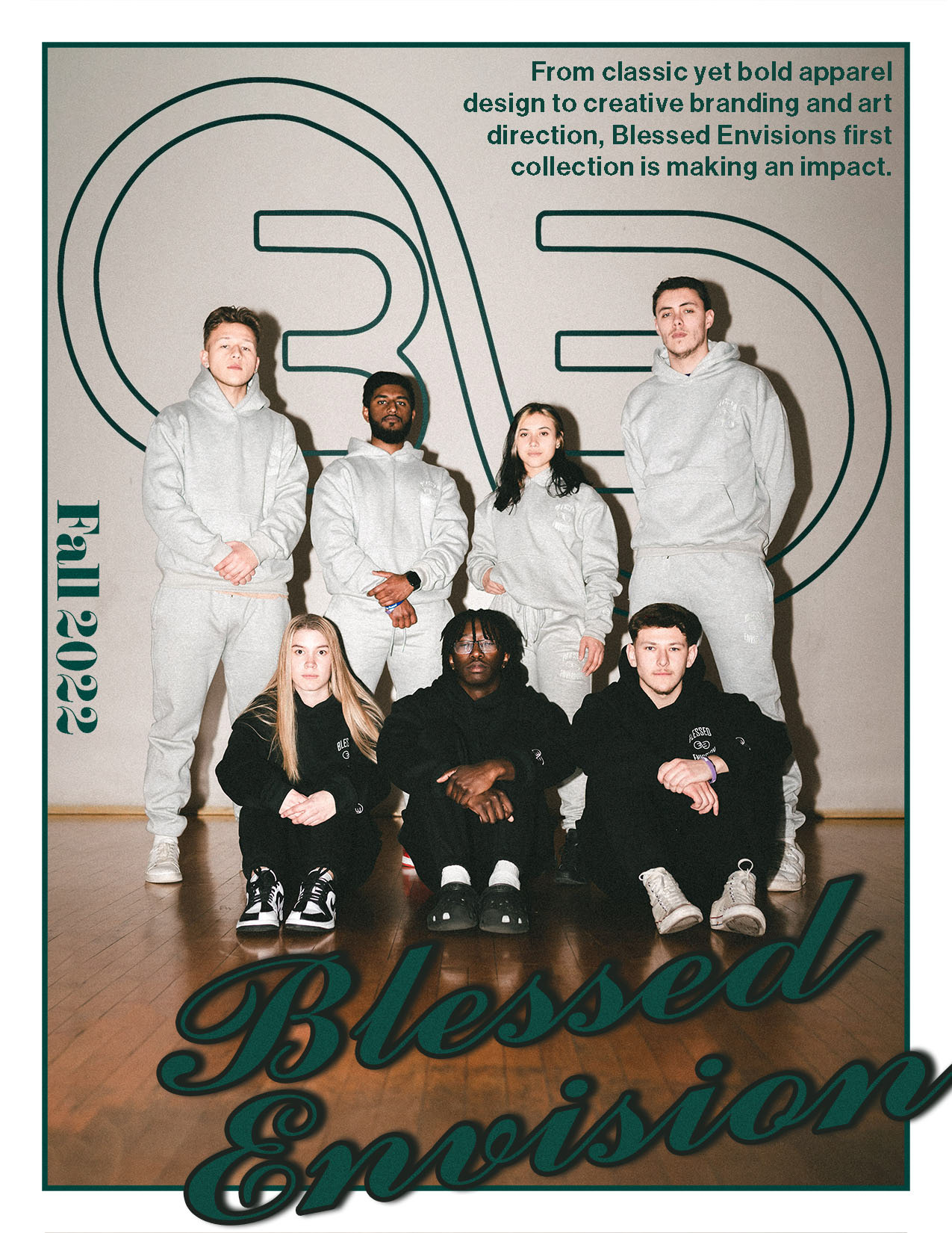 Front cover of a magazine for the first Blessed Envision collection