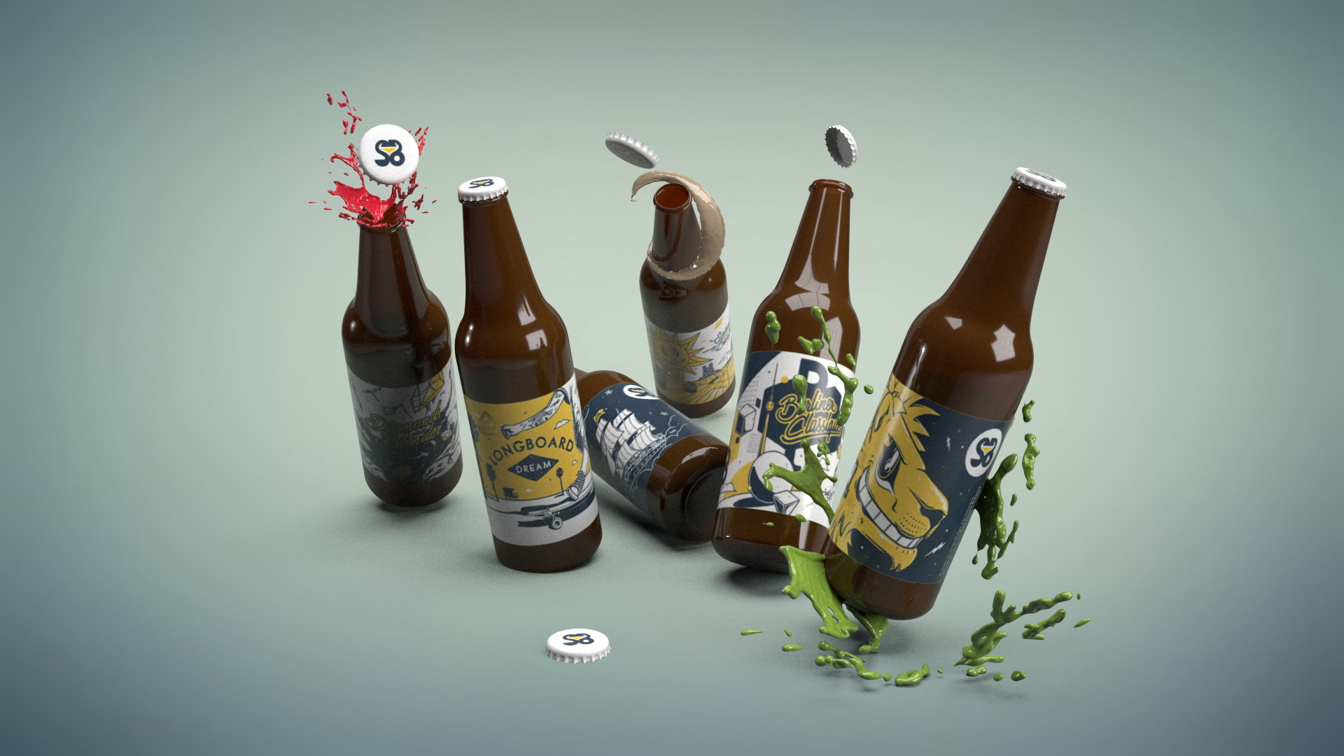 Kekli, smile, boyo, urban art, stickers, street art, graffiti, beer, art, craftbeer, illustration