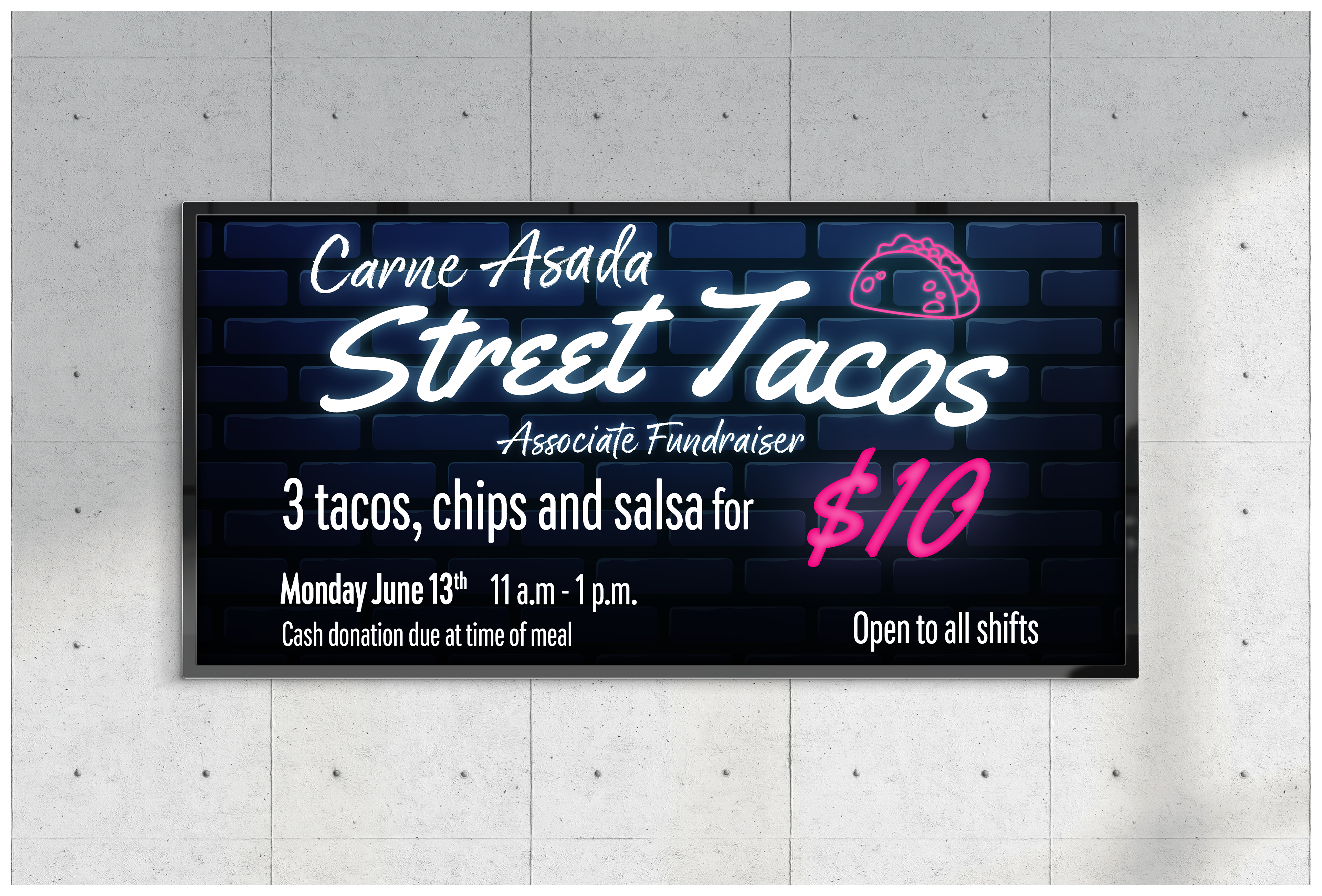 Street Taco TV Announcement - Walmart Print Solutions