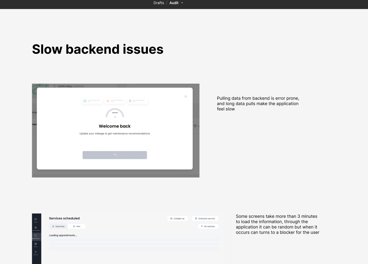 Heuristic audit in the old system