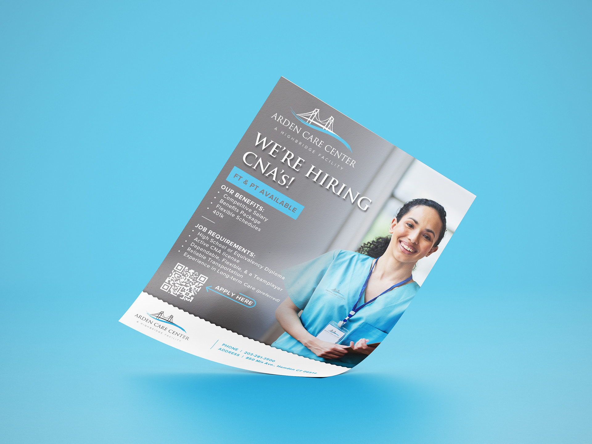 Arden Care Center - Hiring Flyer