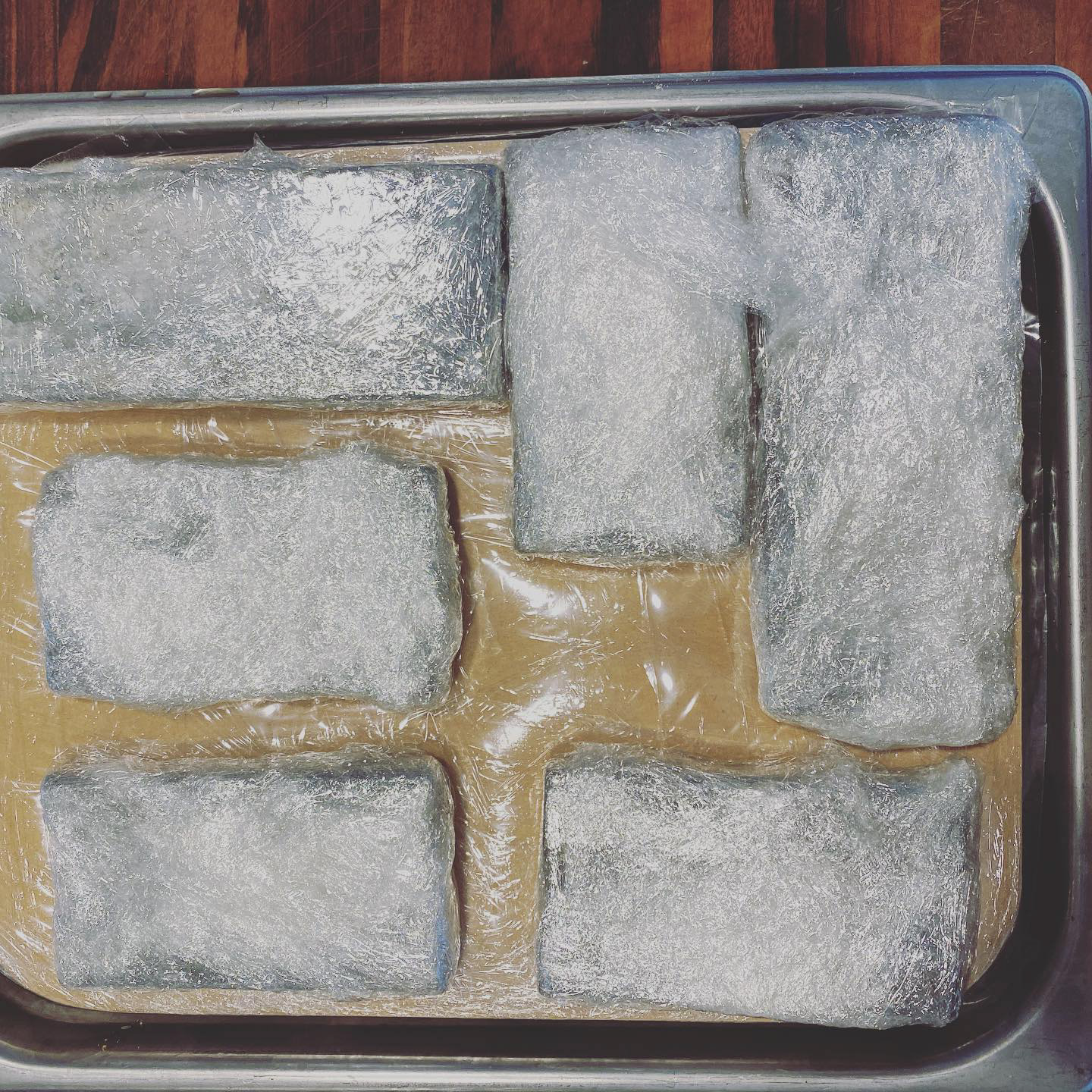 Weighted and refrigrated for 2 - 3 days