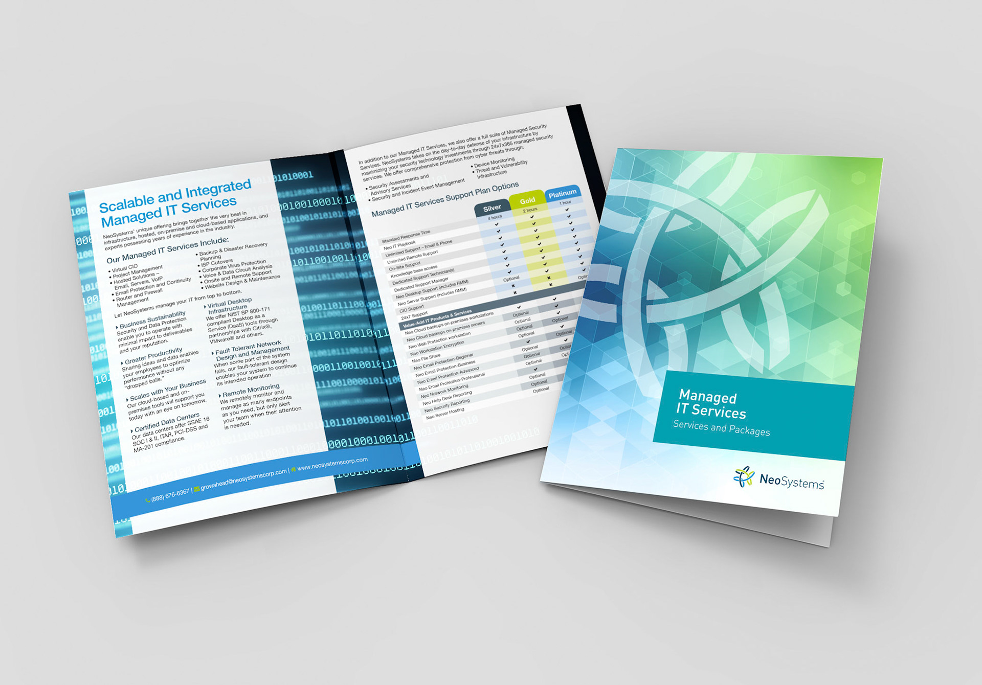 A3 half-fold brochure blank white template for mock up and presentation design. 3d illustration.