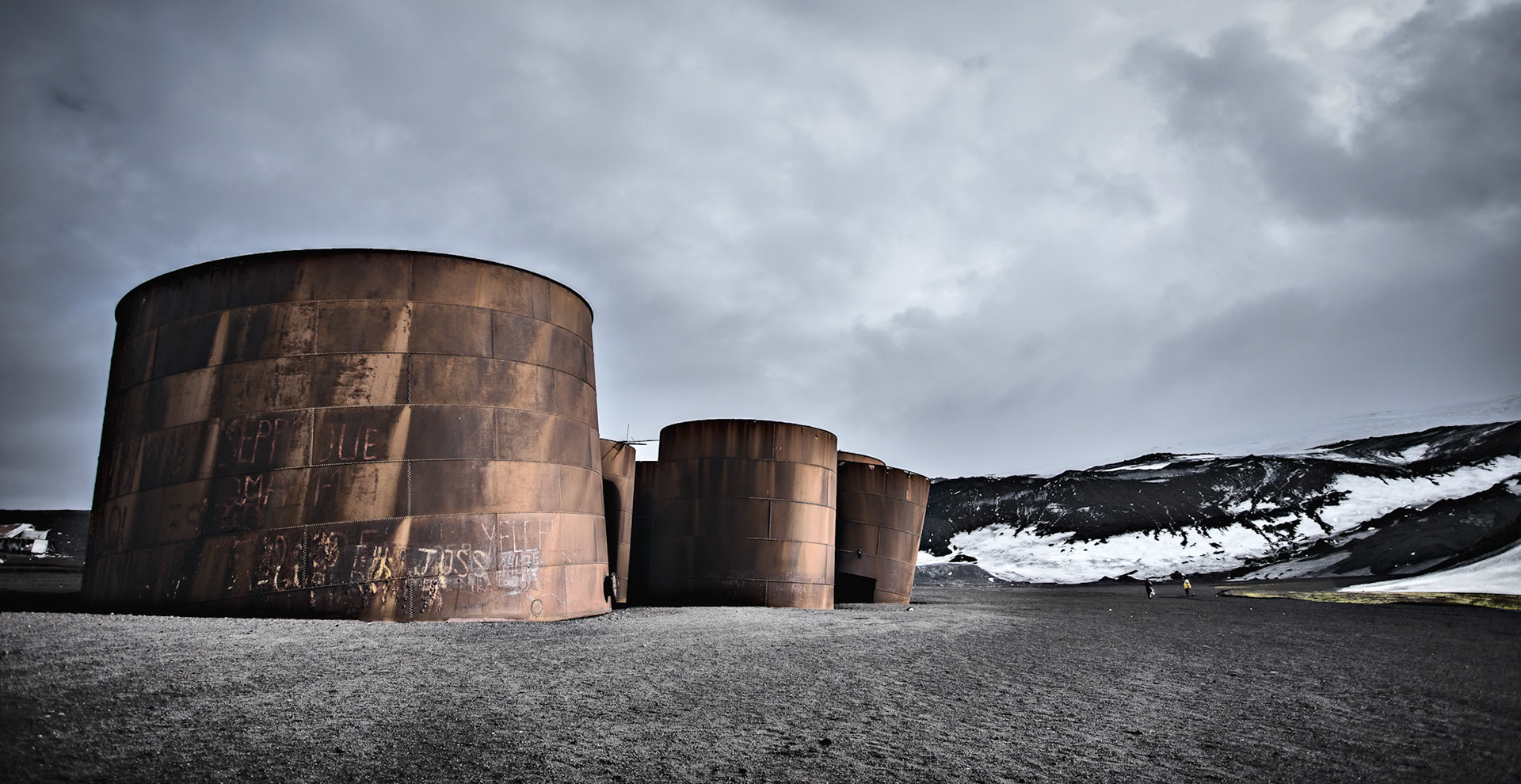 Whaling Station - Deception Island in the South Shetlands archipelago
