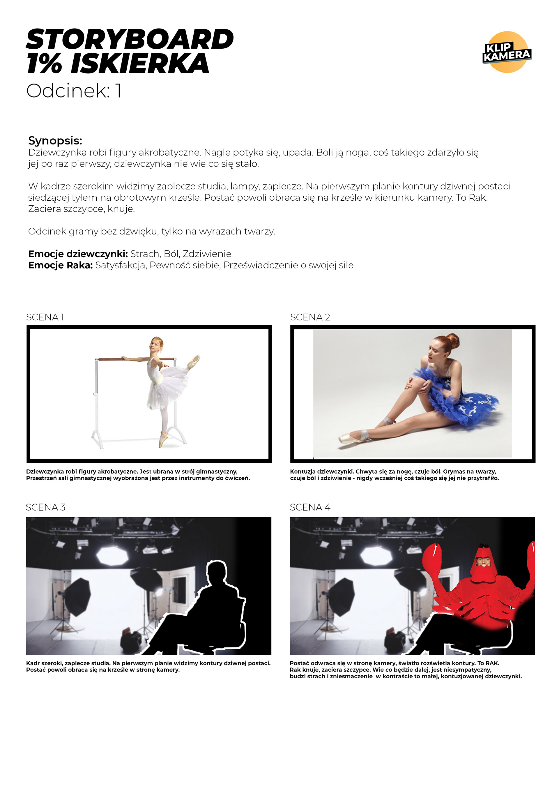 Finalny storyboard odcinka 1