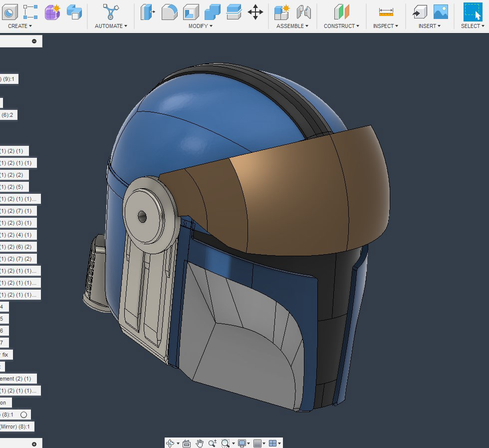 Model designed with Fusion 360 and Blender