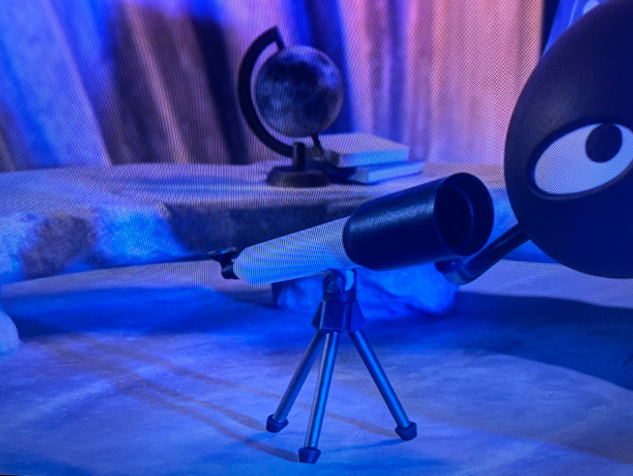 Designed and printed telescope and globe
