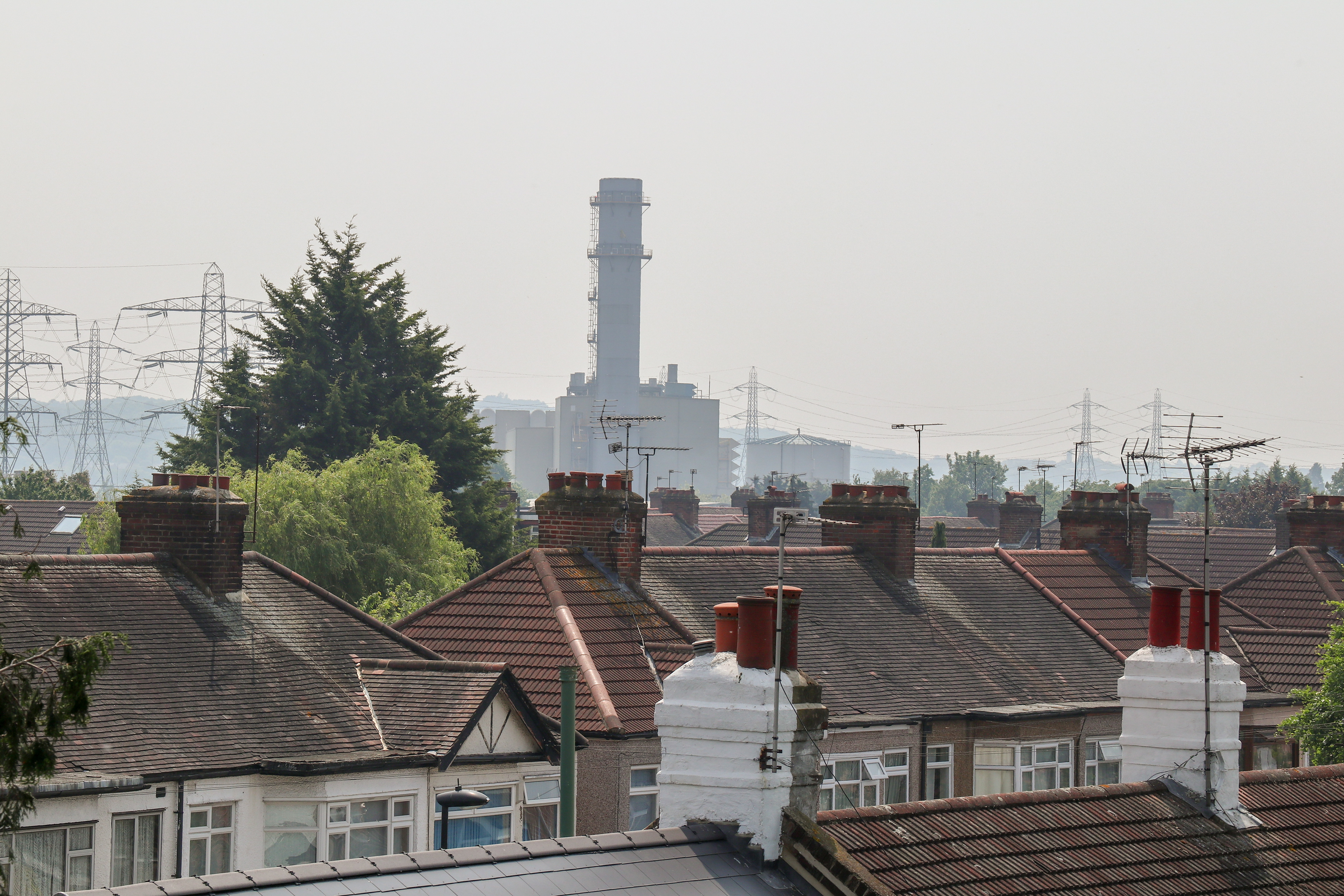 Over the rooftops from Enfield Lock Station 26th May 2018 
