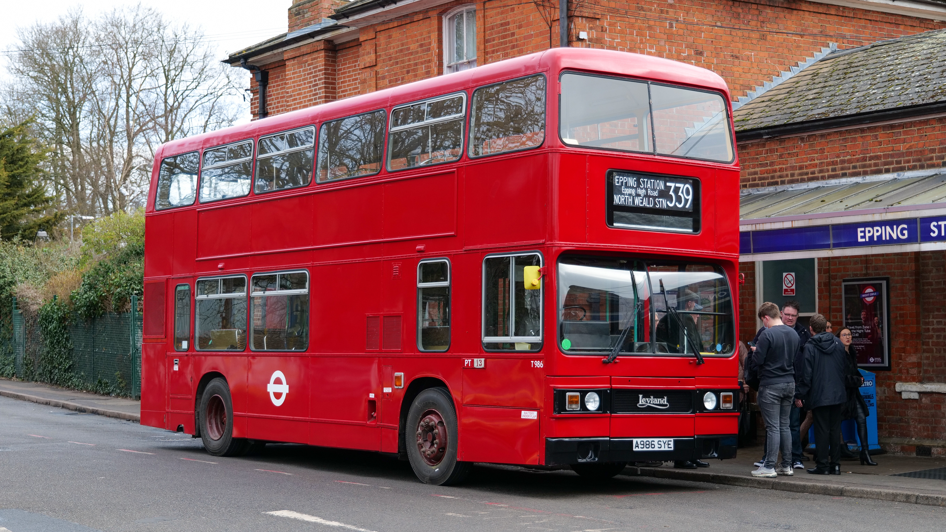 London Transport T986 (A986SYE) Epping 18th February 2023