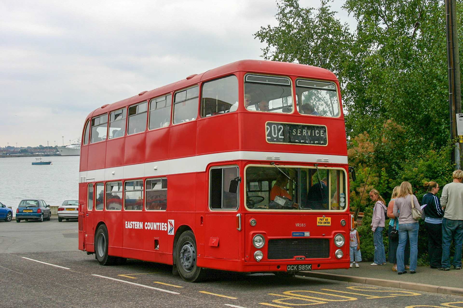 Eastern Counties VR385 (OCK985K) Shotley 21st August 2005