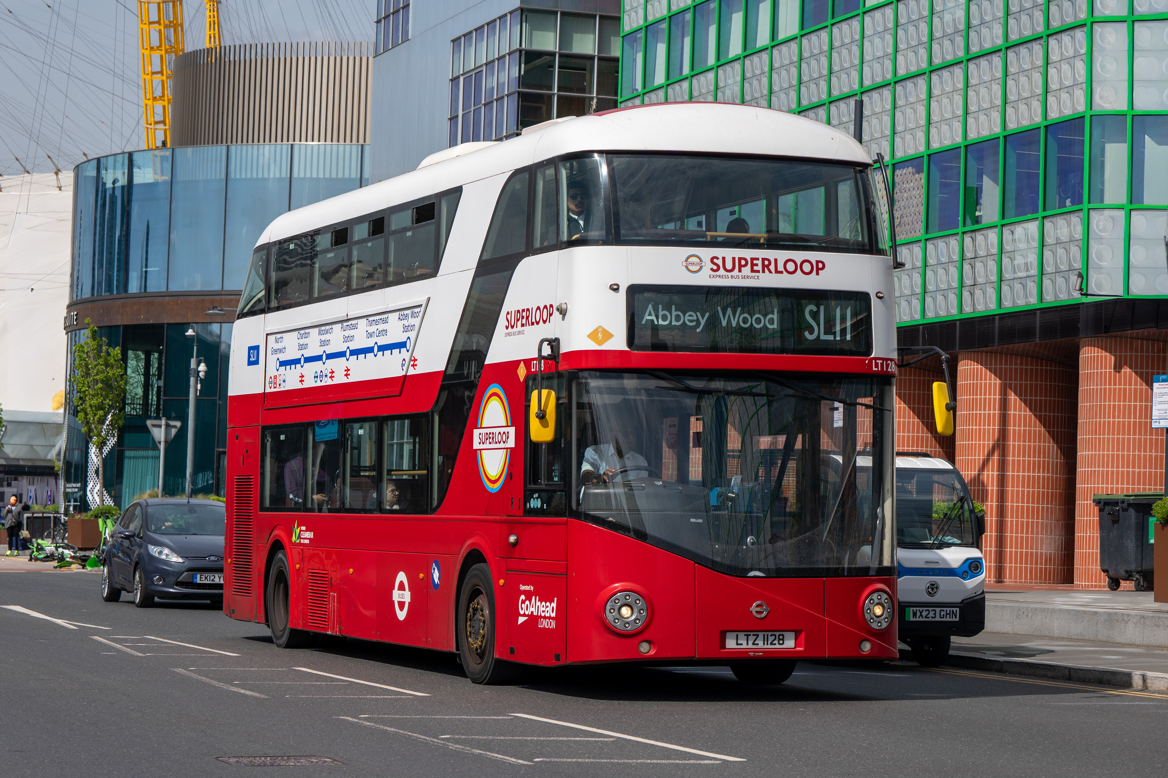 Go-Ahead LT128 (LTZ1128) North Greenwich 10th April 2026
