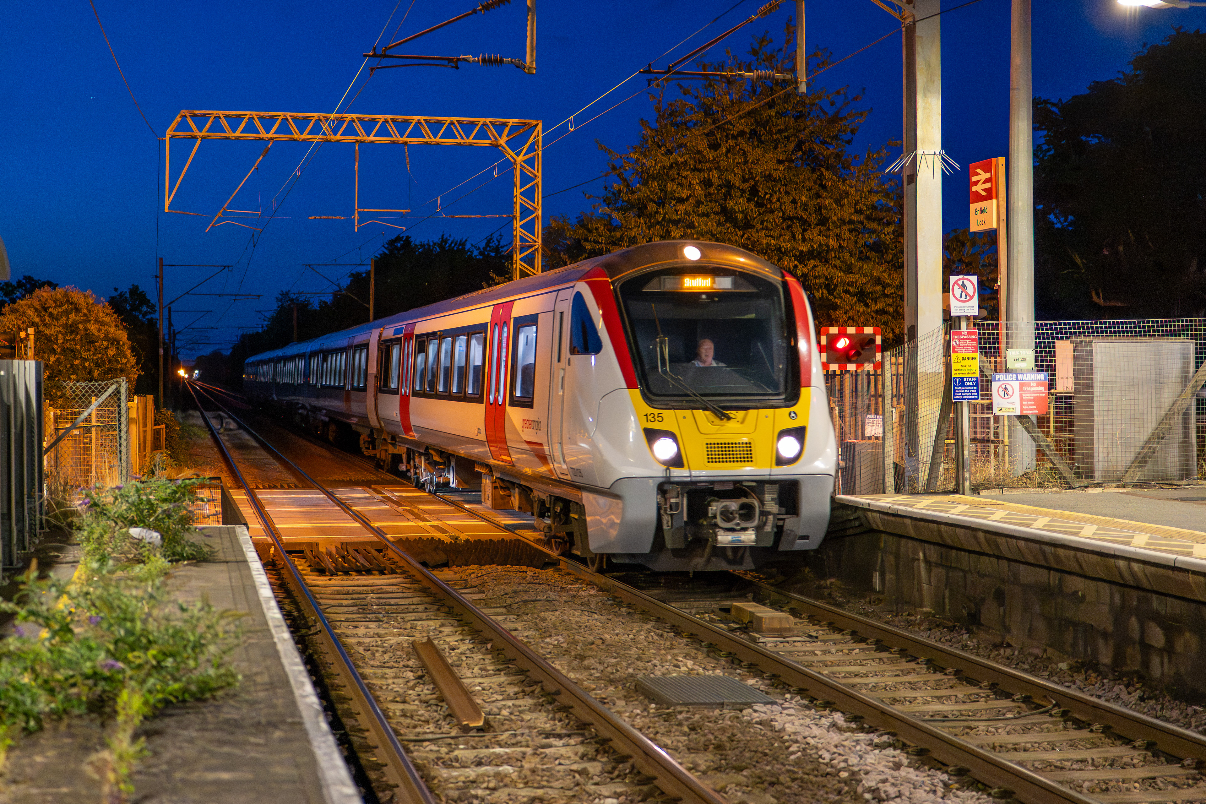 Greater Anglia 720135 Enfield Lock 5th September 2025