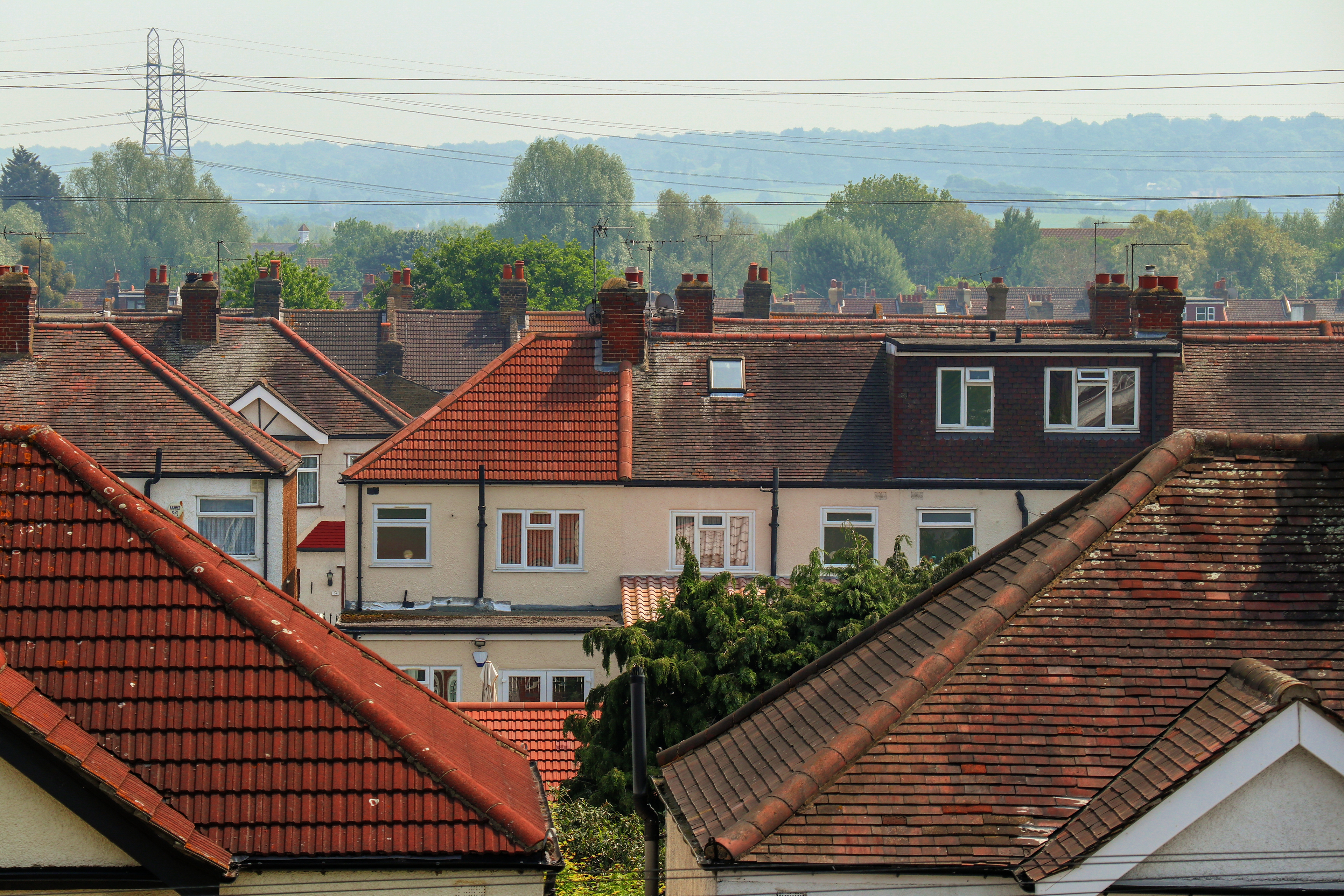 Over the rooftops from Enfield Lock Station 26th May 2018 
