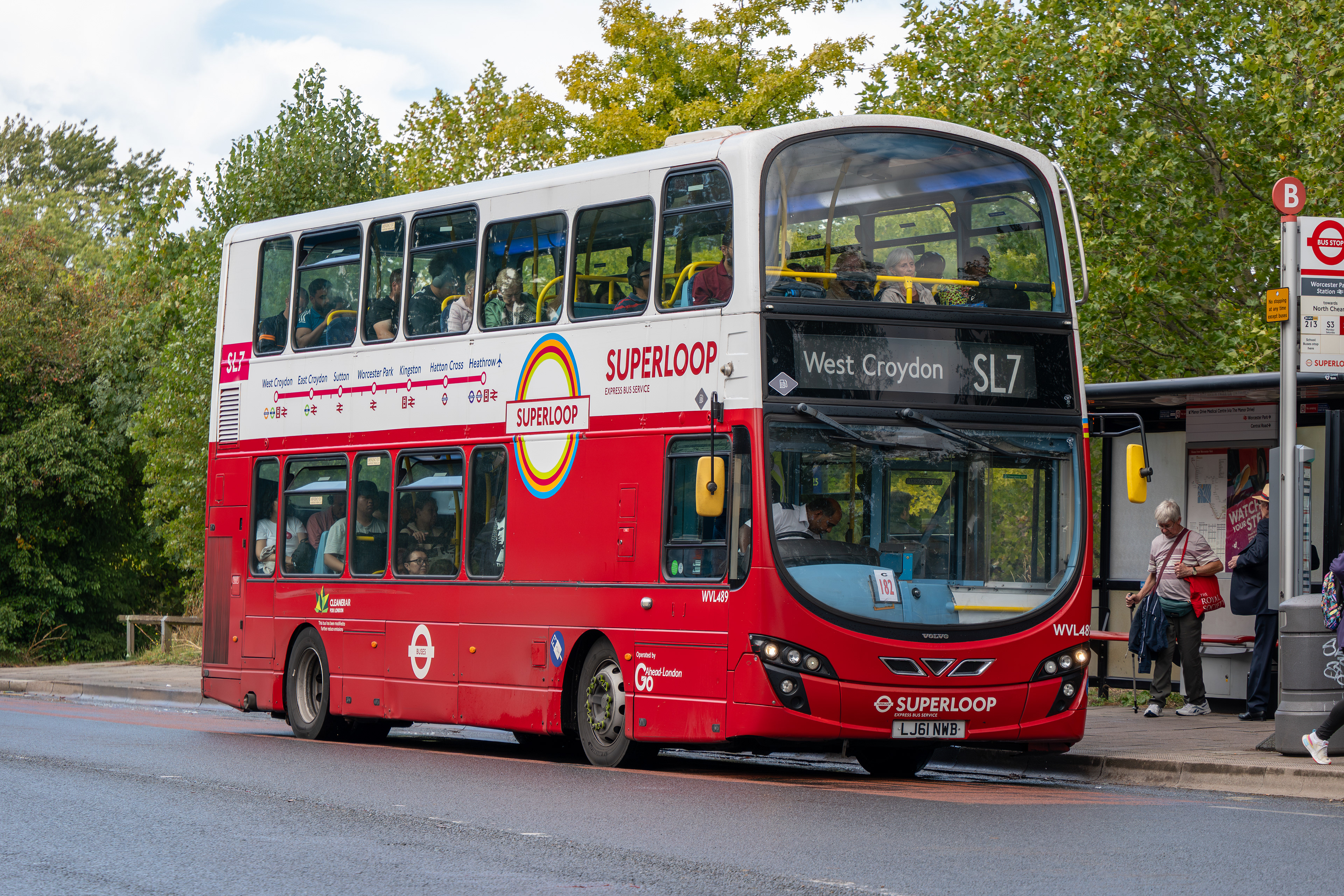 Go-Ahead WVL489 (LJ61NWB) Worcester Park 1st September 2025