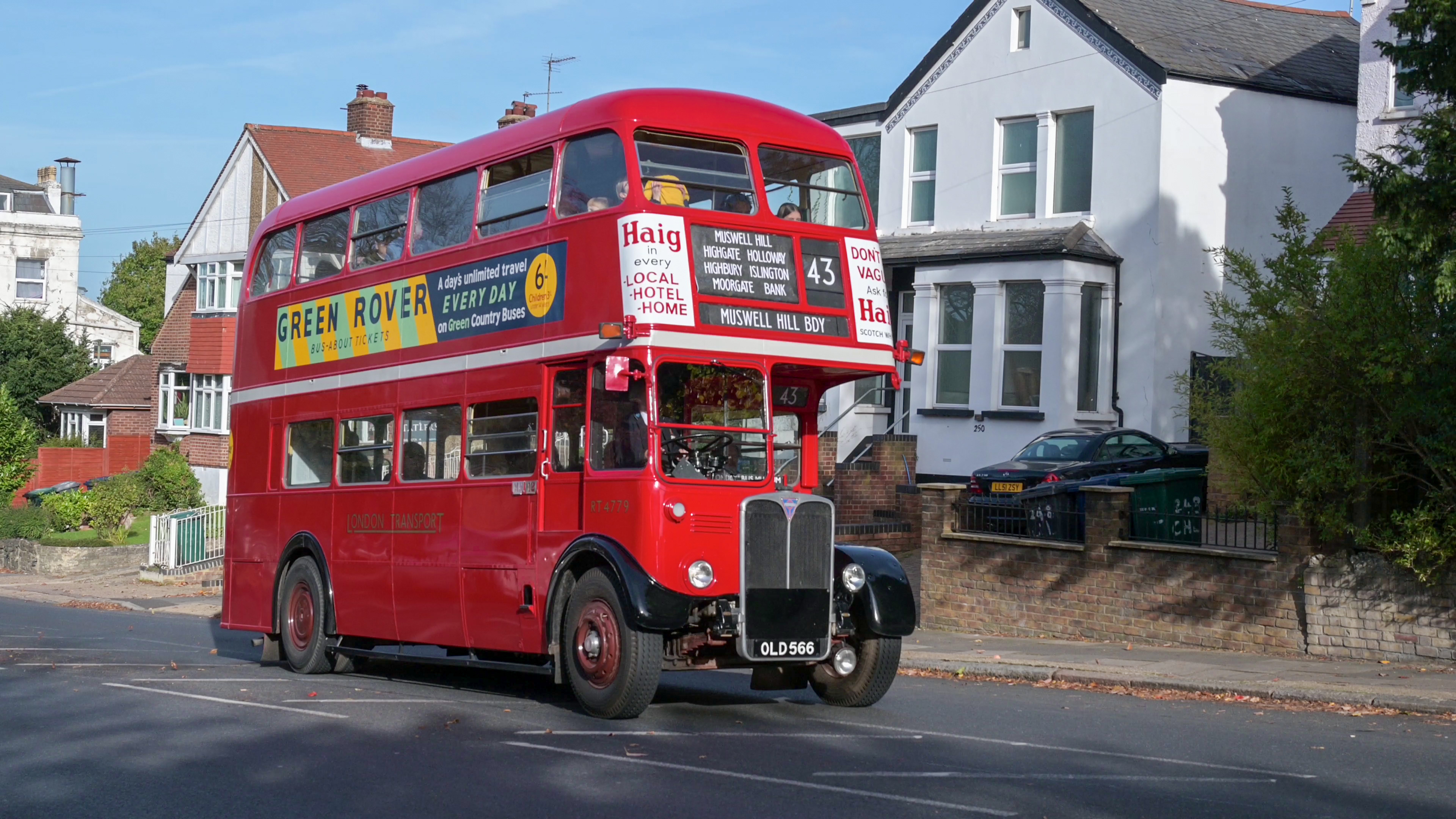 London Transport RT4779 (OLD566) Muswell Hill 7th November 2021