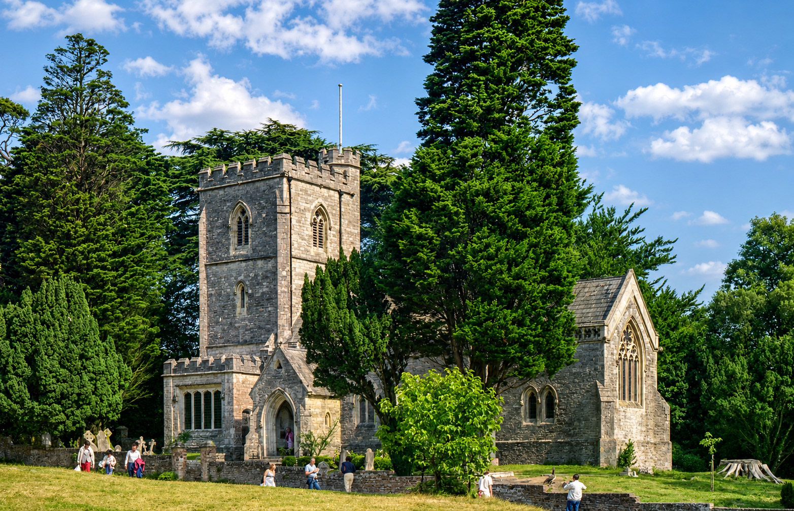 Church on Brownsea Island in 1981