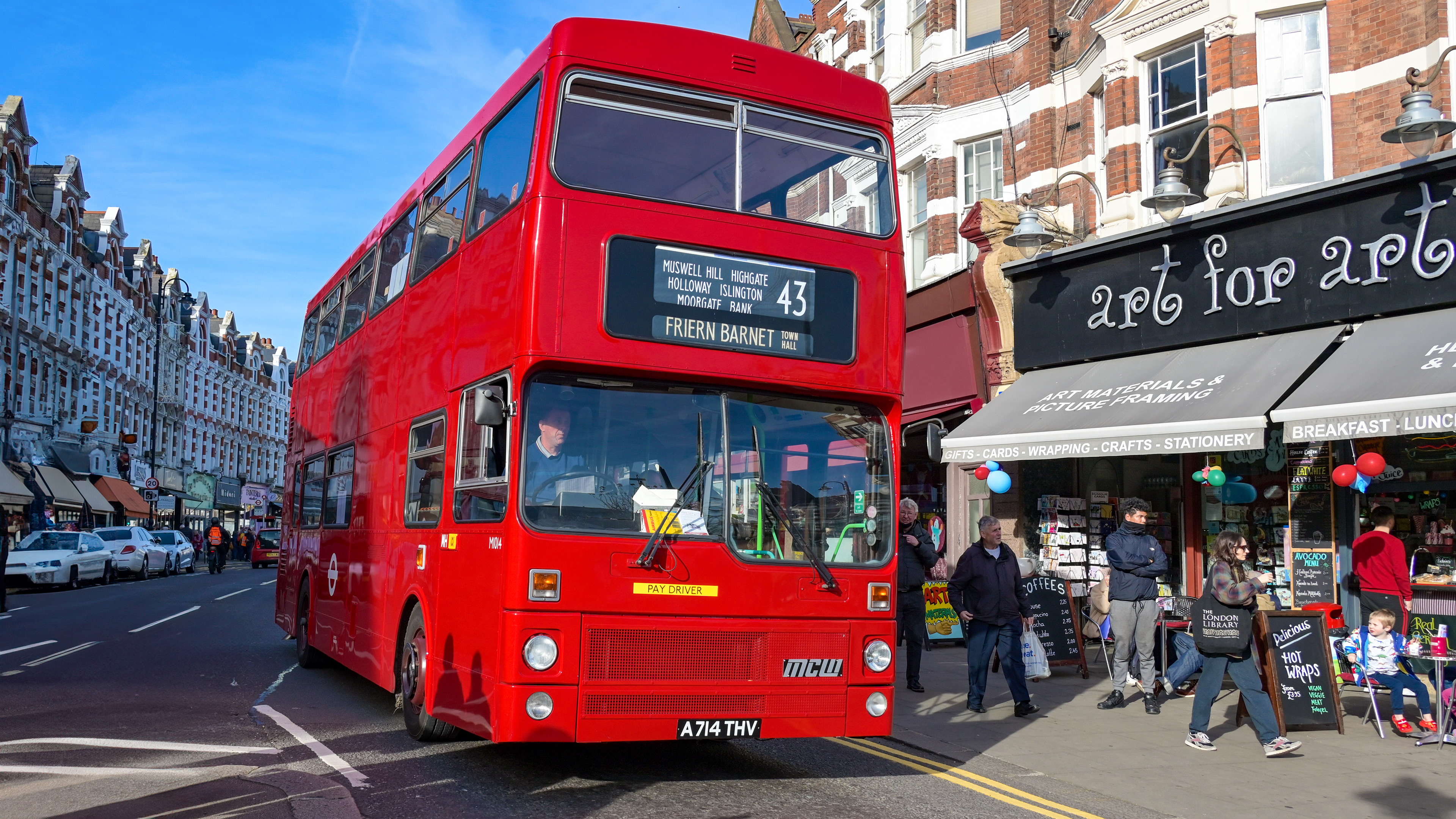 London Transport M1014 (A714THV) Muswell Hill 7th November 2021