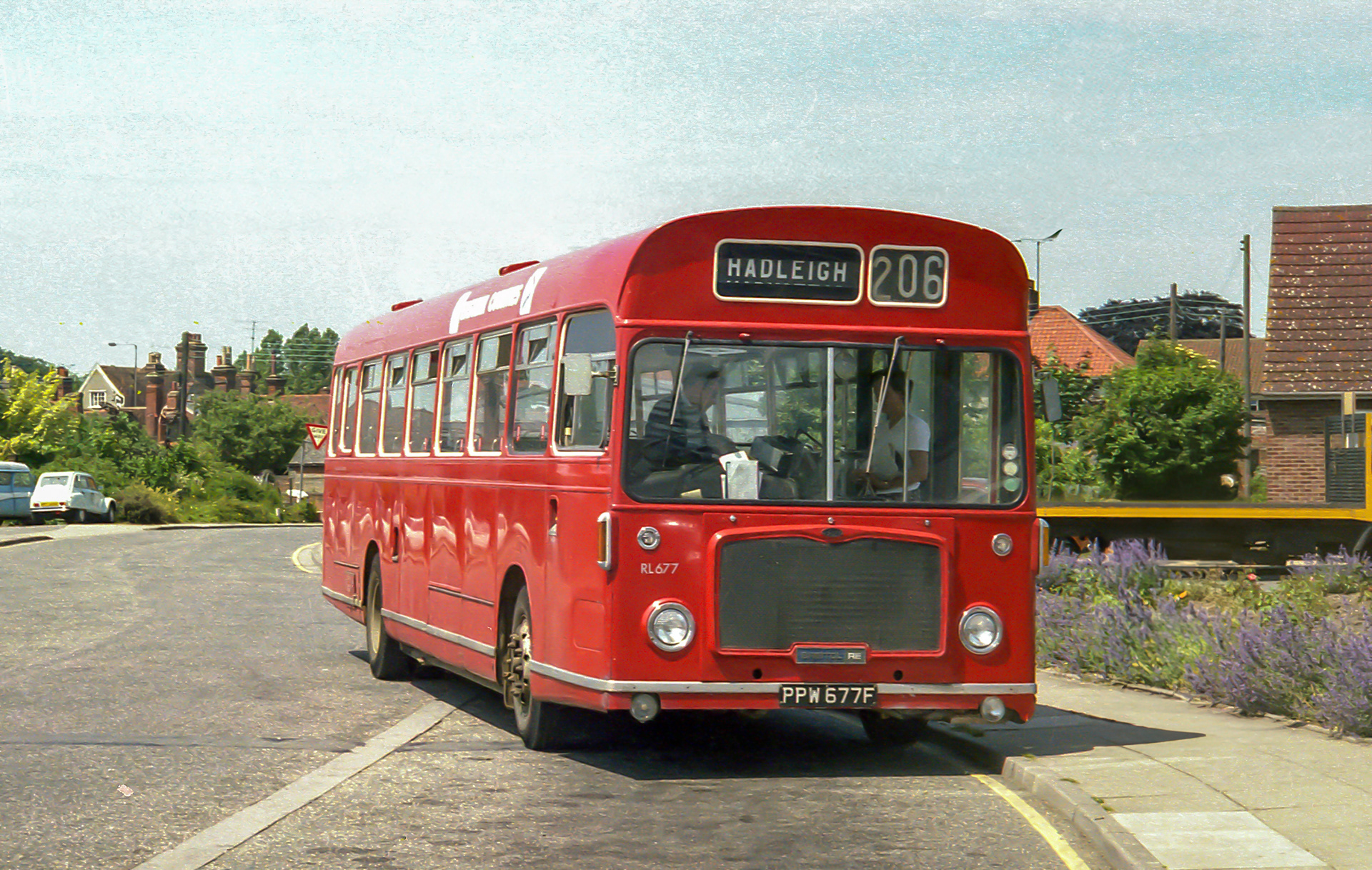 Eastern Counties RL677 (PPW677F) Hadleigh 1981