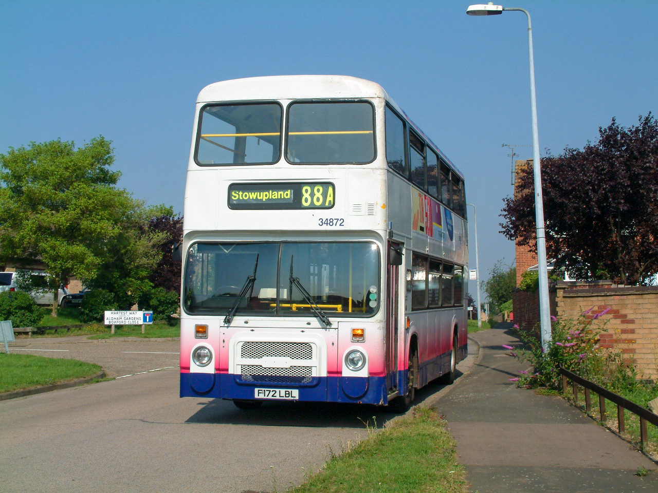 Eastern Counties 34872 (F172LBL) Stowmarket 7th August 2004