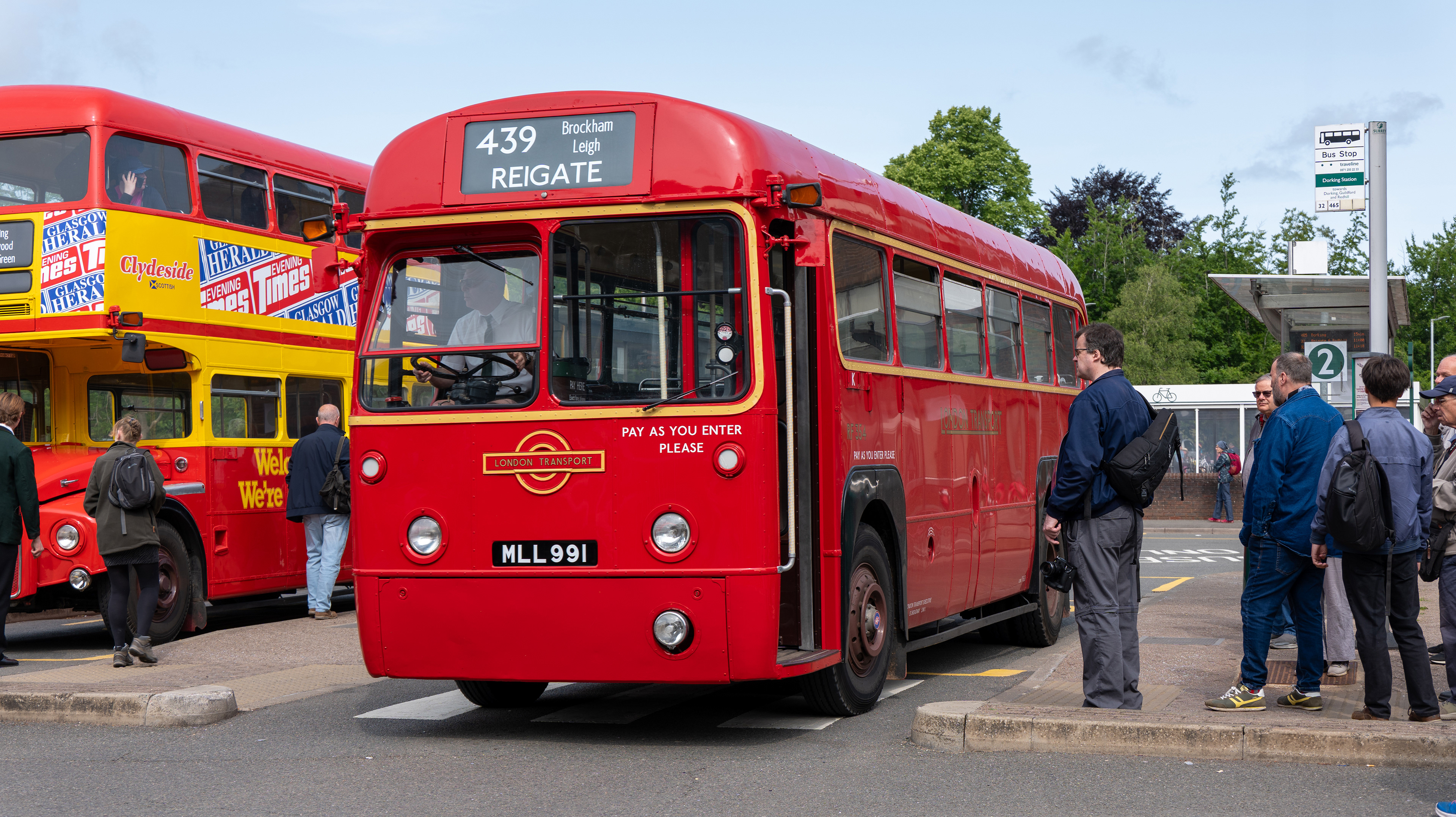 Preserved London Transport RF354 (MLL991) Dorking 1st June 2025