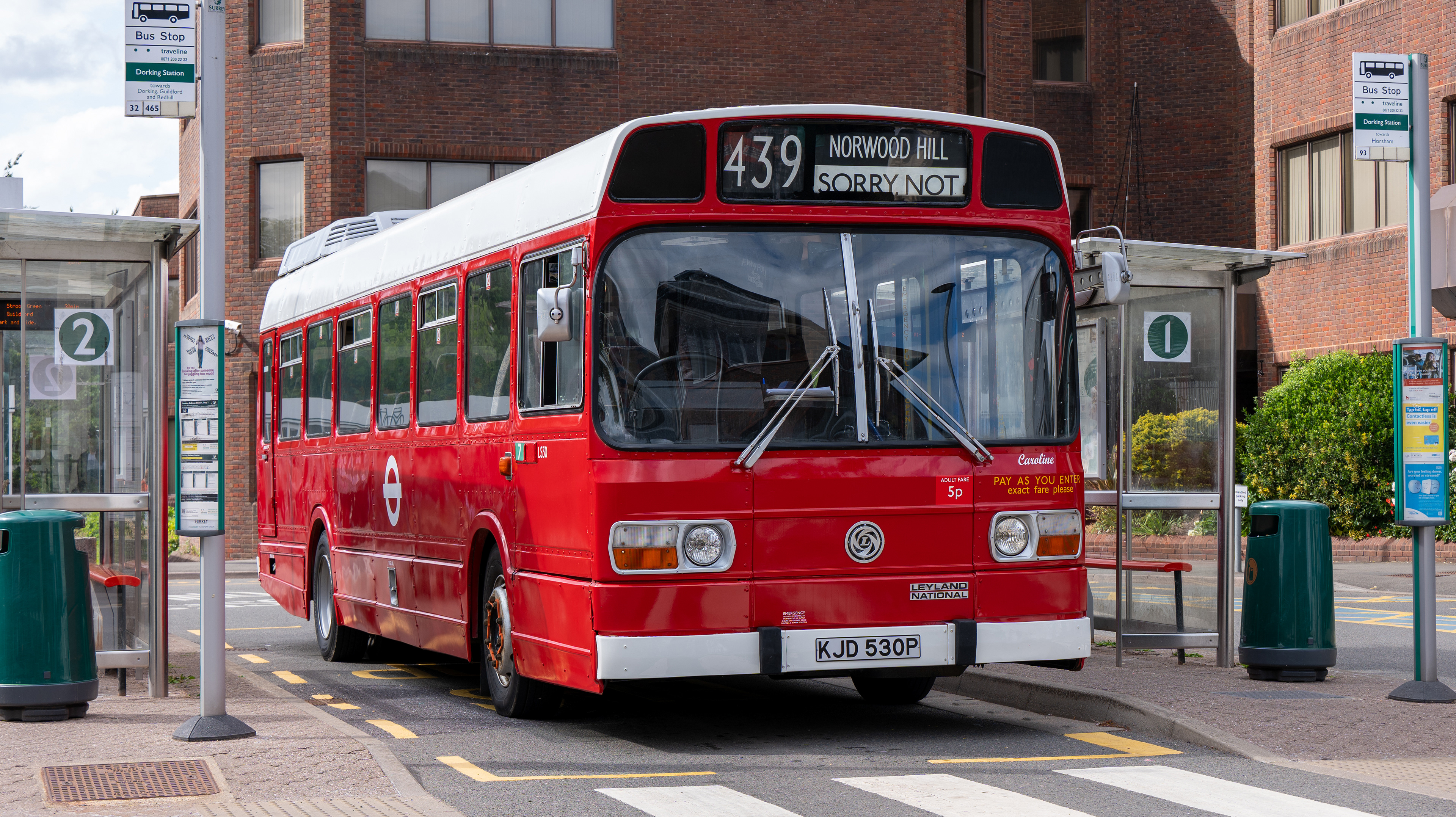 Preserved London Transport LS30 (KJD530P) Dorking 1st June 2025